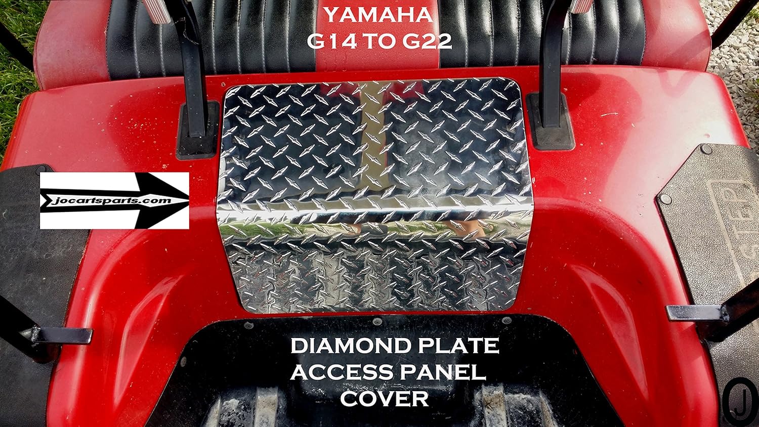 J & O Carts Parts Fits Yamahaa G14 to G22 Golf Cart Aluminum Diamond Plate Access Panel Cover