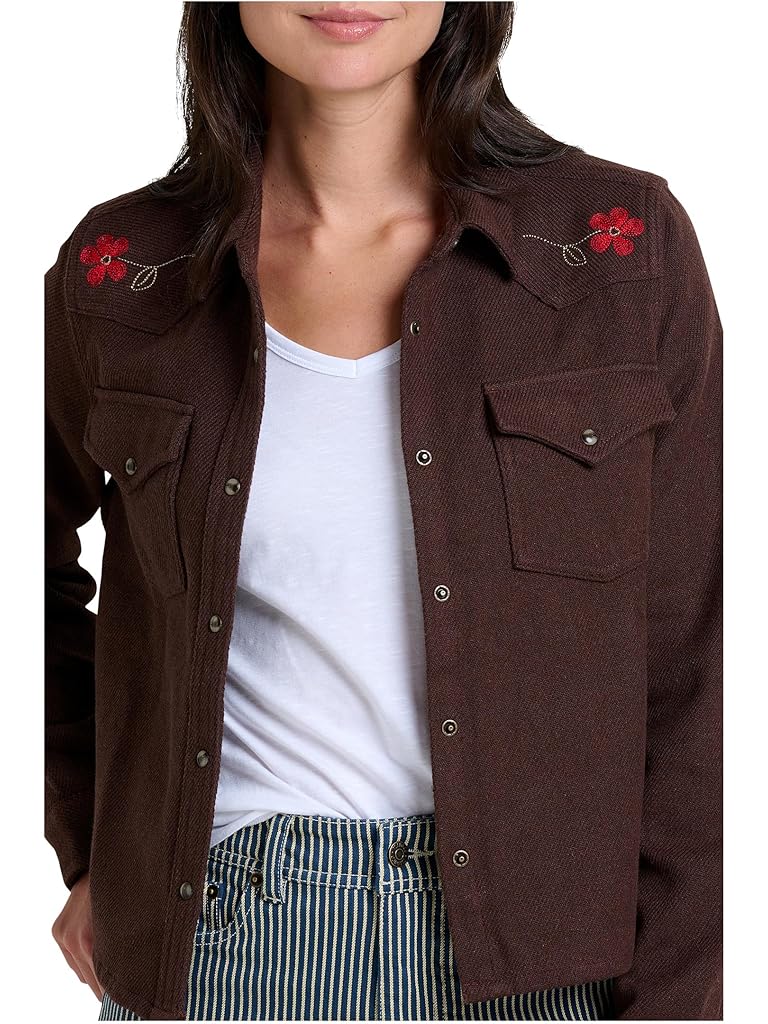 Brown Toad&Co Conifer Western Long Sleeve Shirt