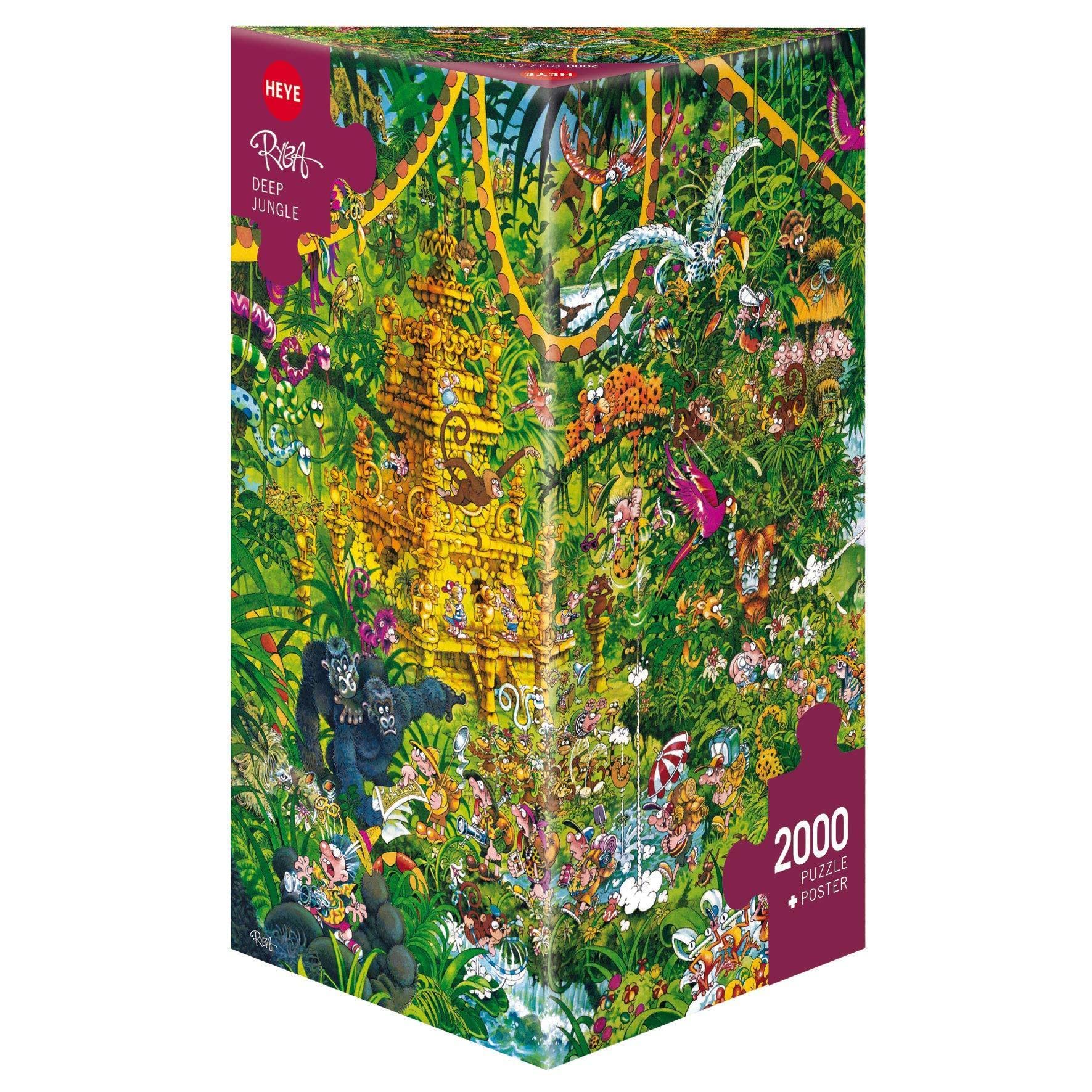 Heye Puzzles - Triangular, 2000 Pc - Deep Jungle