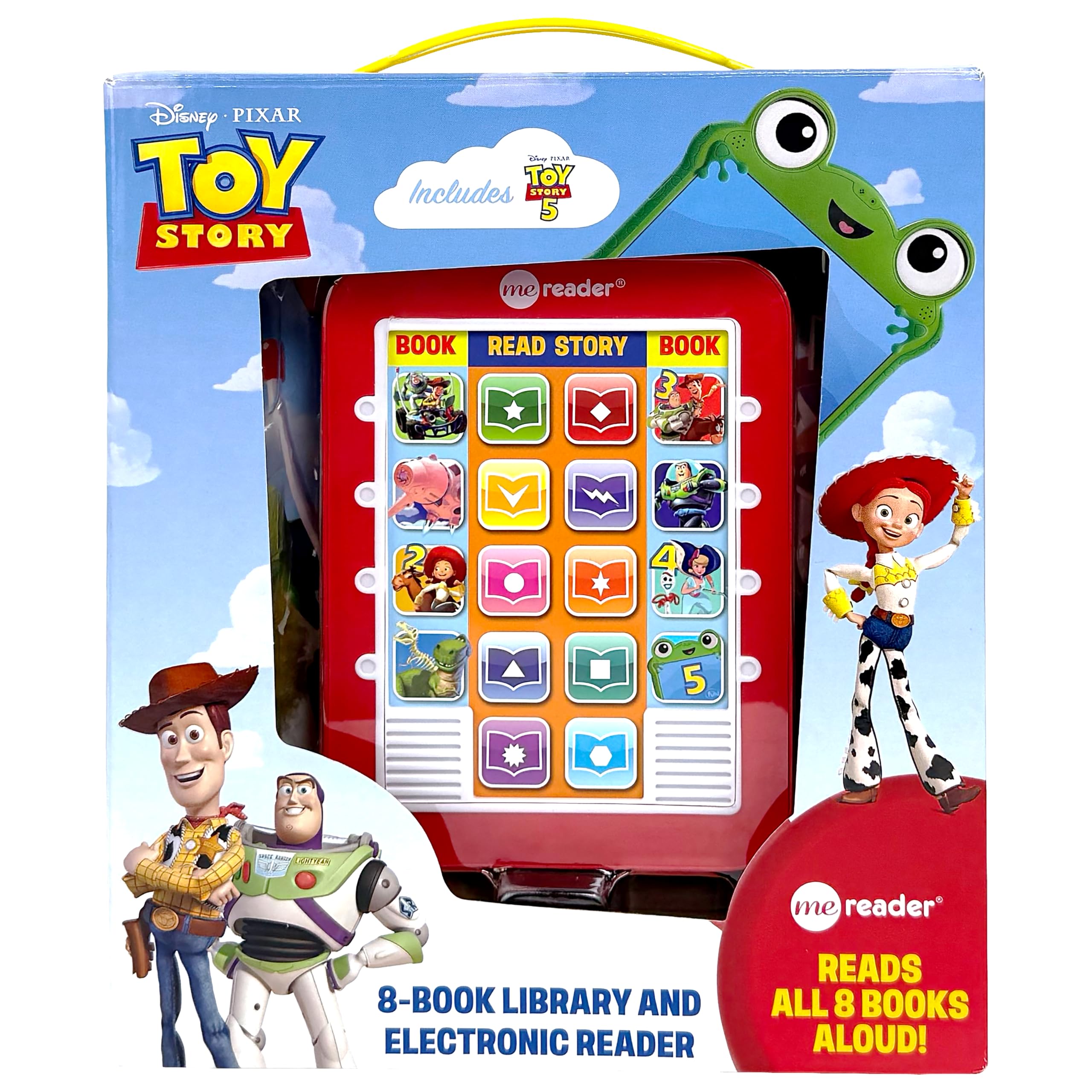 Disney Pixar Toy Story Collection - Me Reader 8-Book Library and Electronic Reader Sound Book Set – Woody, Buzz Lightyear, Jessie, and Characters from Toy Story 5! - PI Kids