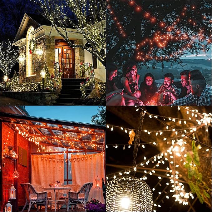 XEWEA Luces Solares de Cadena LED 40ft 16 Colores 100 LEDs Control Remoto miniatura 7