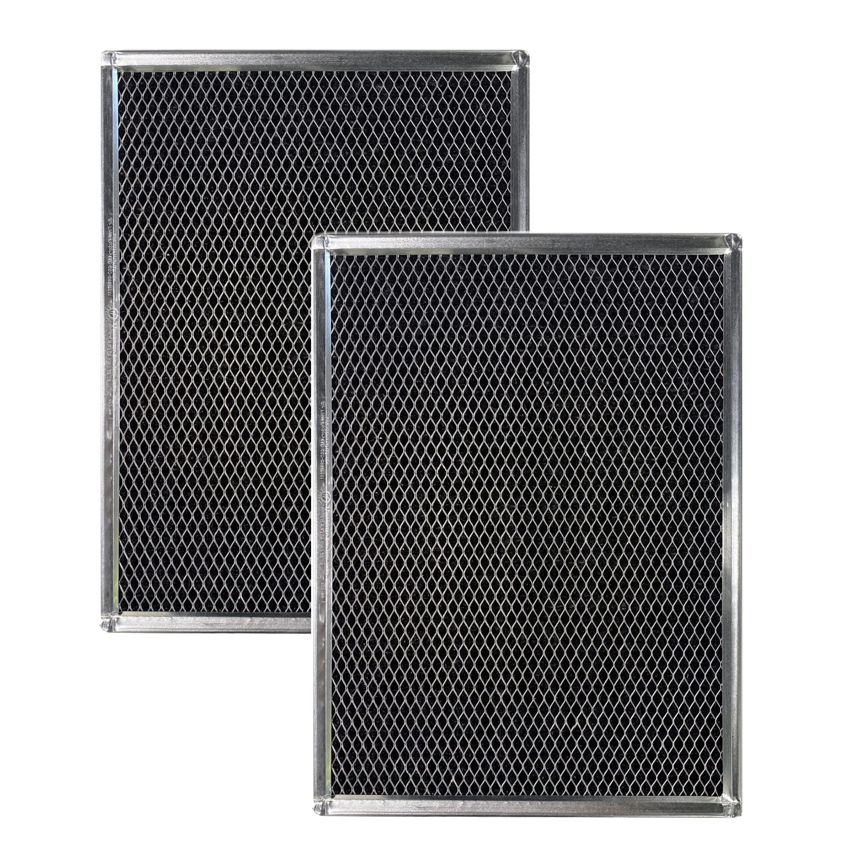 Air Filter Factory BPPF30, S99010360, 99010360, S99010353, 99010353 Replacement For Broan Charcoal Carbon Range Hood Filters 2-Pack