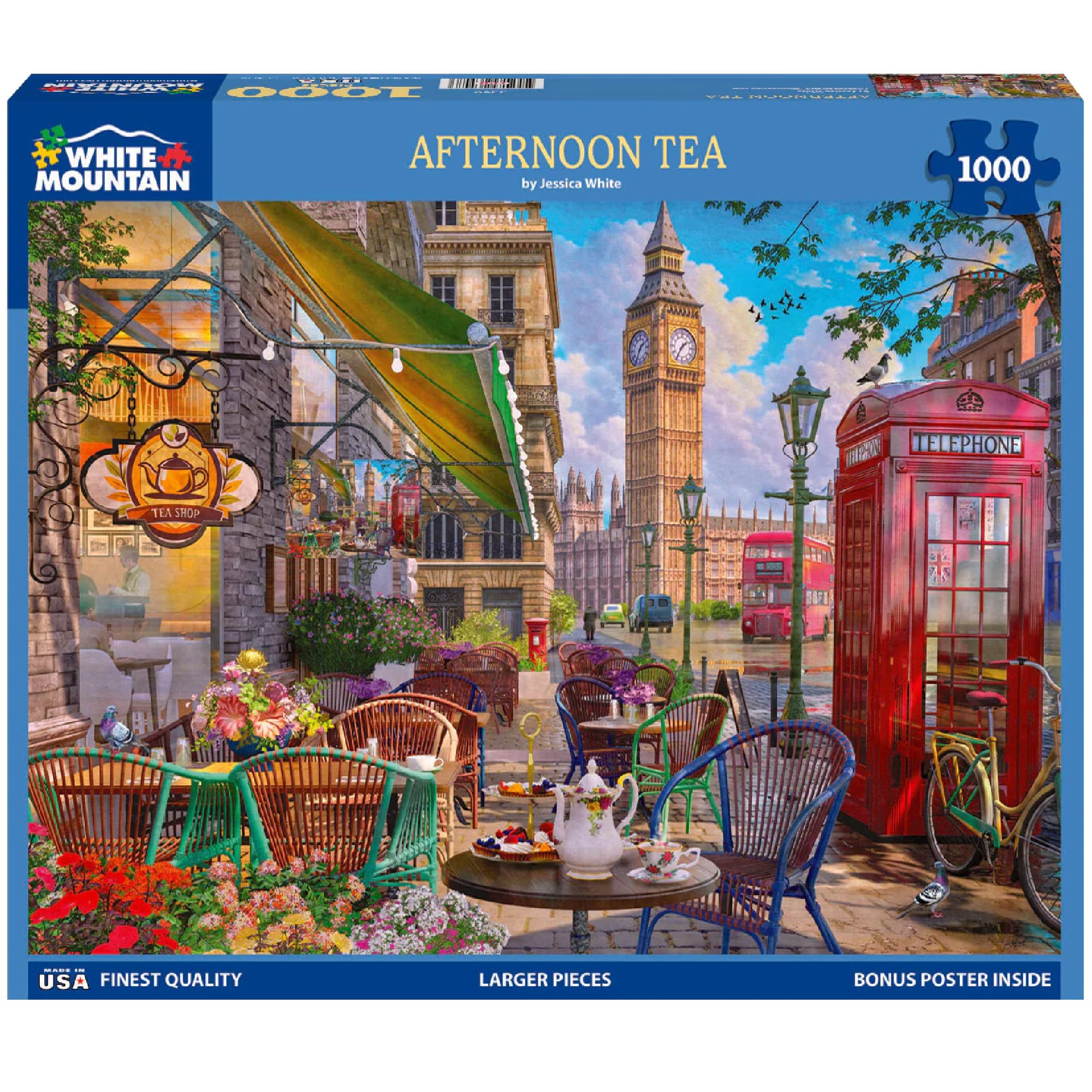 1000 Piece Jigsaw Puzzle Scenic City London, Afternoon Tea