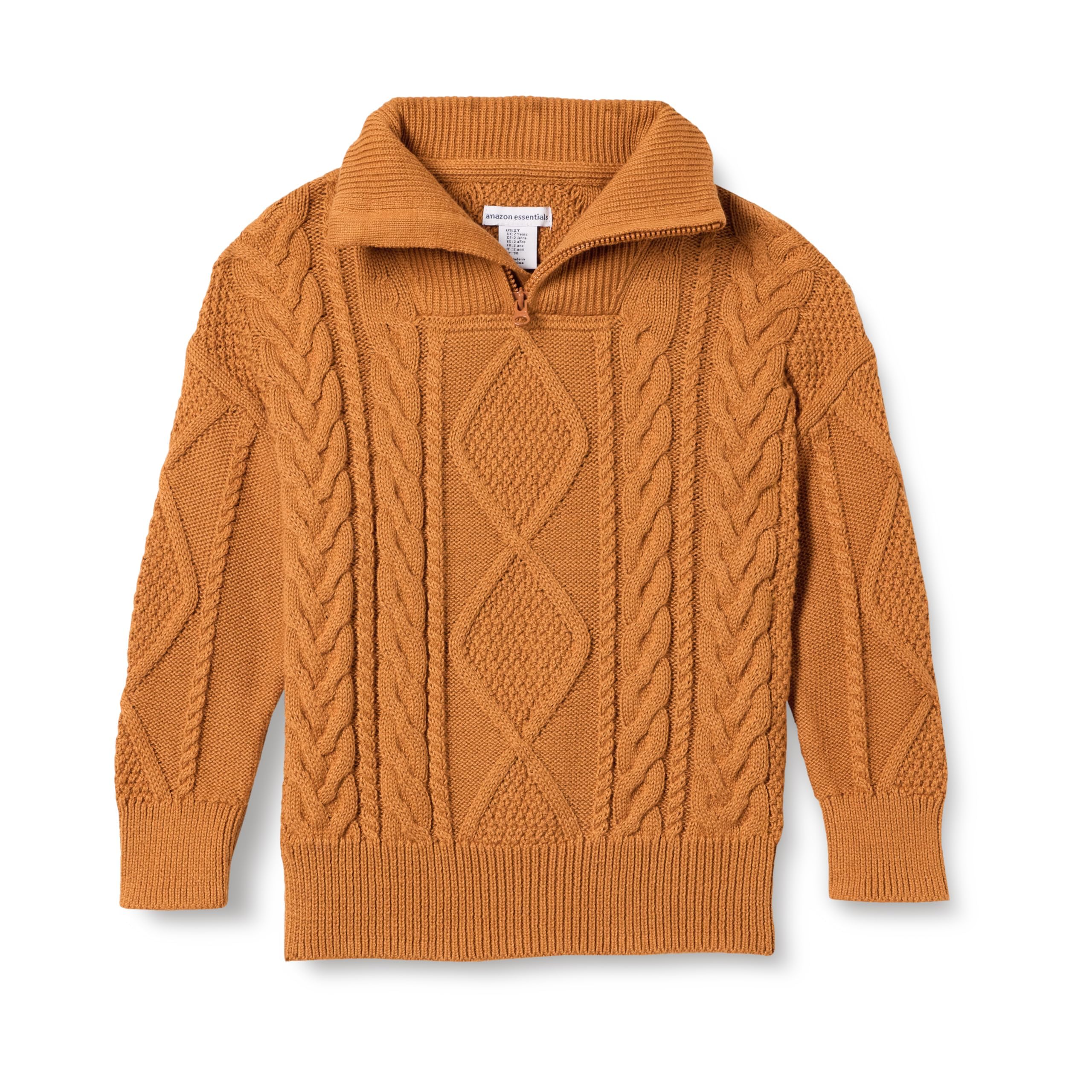 Amazon Essentials Jungen Zopfstrickpullover