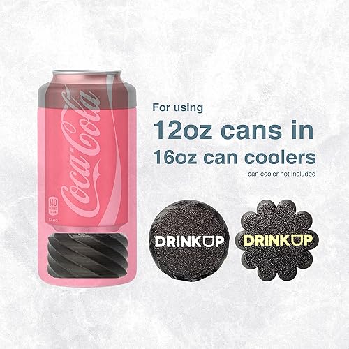 Miniatura 2 de DrinkUp - Adaptador de latas de 12 onzas para enfriadores de latas YETI de 16 onzas, se adapta a MiiR CamelBak RTIC BrüMate, Colster o aislante para