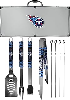 Siskiyou Unisex Denver Broncos 8 pc Tailgater BBQ Set F8BQ020-P, Unisex, Tennessee Titans 8 pc Tailgater BBQ Set, F8BQ185,...