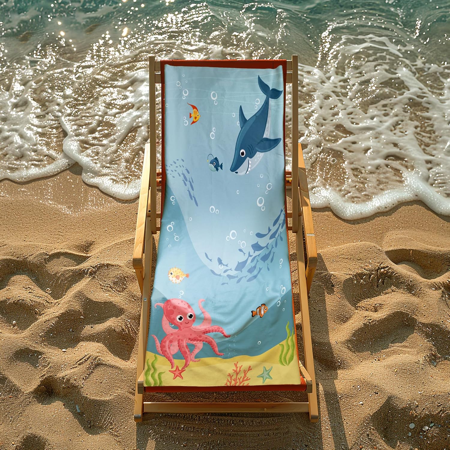 Microfiber Beach Towel for Kids Boy Girl, Beach Towel Gifts for Birthday Christmas Summer