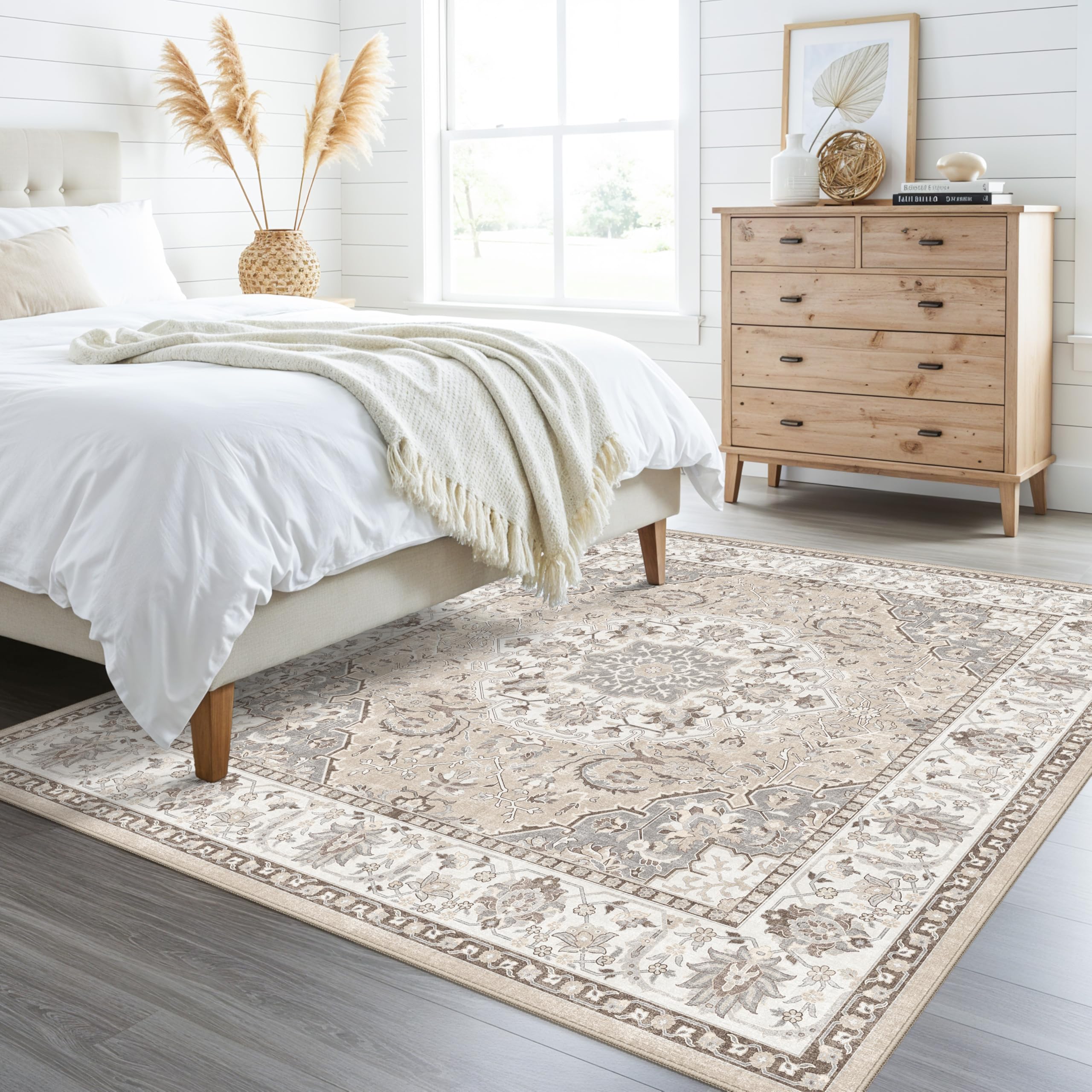 Best Square Area Rugs in 2026: 5 Picks, Ranked 1 HY HAO YUN LAI 6ft Square Living Room Area Rug: Washable Oriental 6x6 Rugs for B — product photo