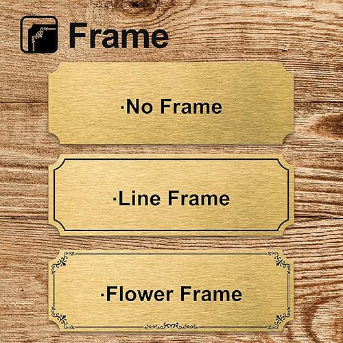 Miniatura 38 de Caramel Sweet Life Placas de nombre personalizadas, placa grabada de latón macizo, placas de trofeo grabadas, placa de nombre personalizada