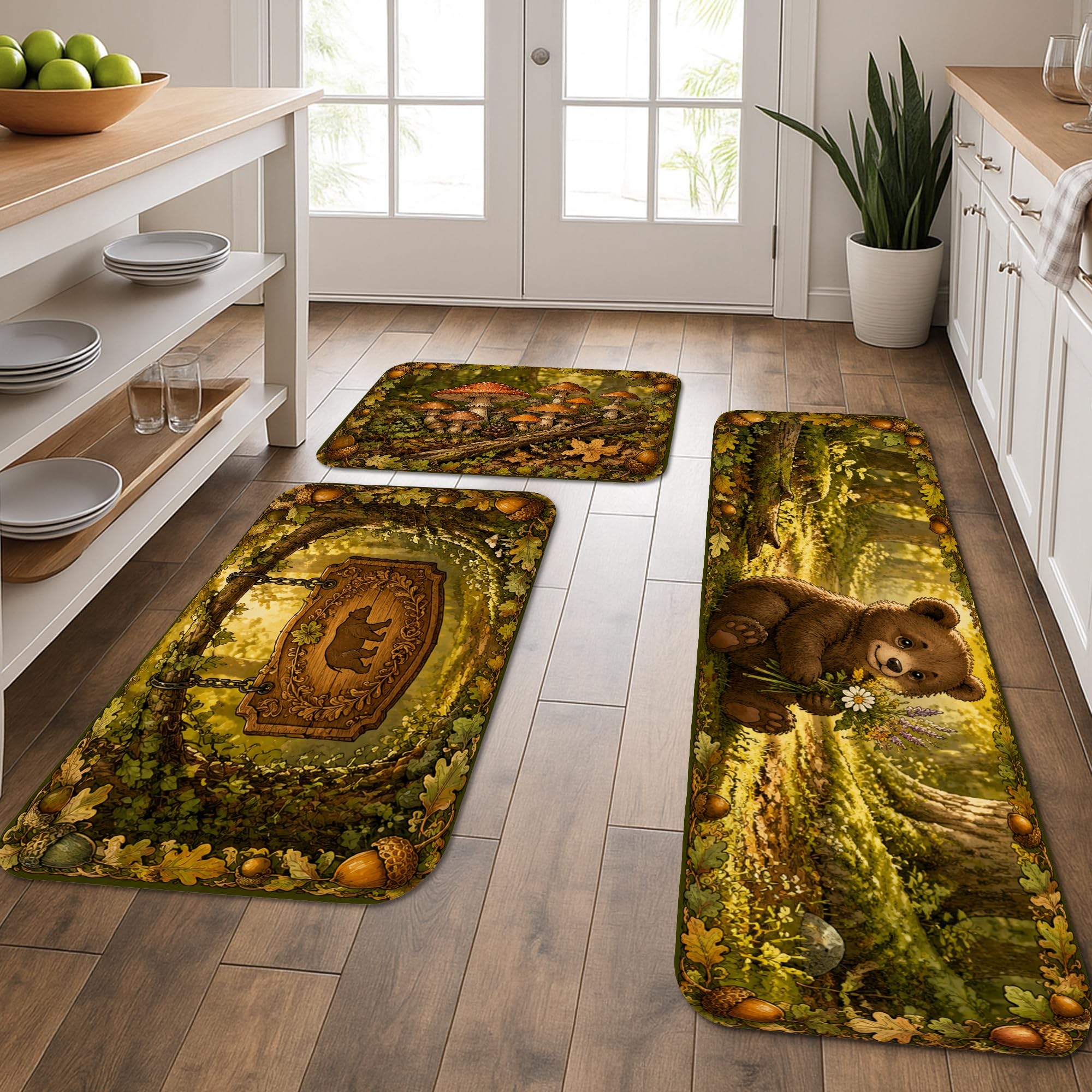 Tapis de cuisine doux pour soulager les pieds et protéger le sol de la buanderie