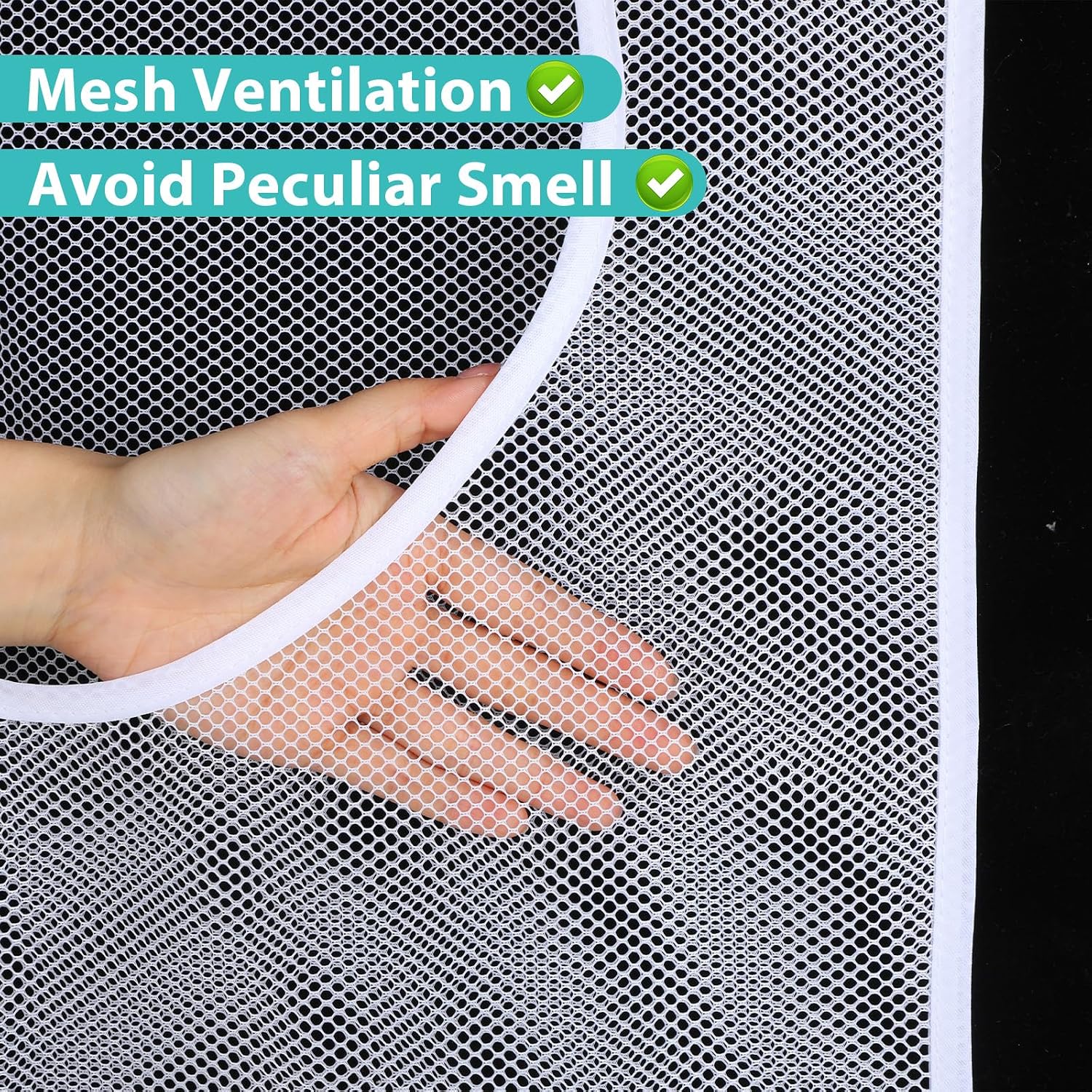 Hanging Laundry Hamper Bag Mesh Laundry Bag 30 x 20 Inch