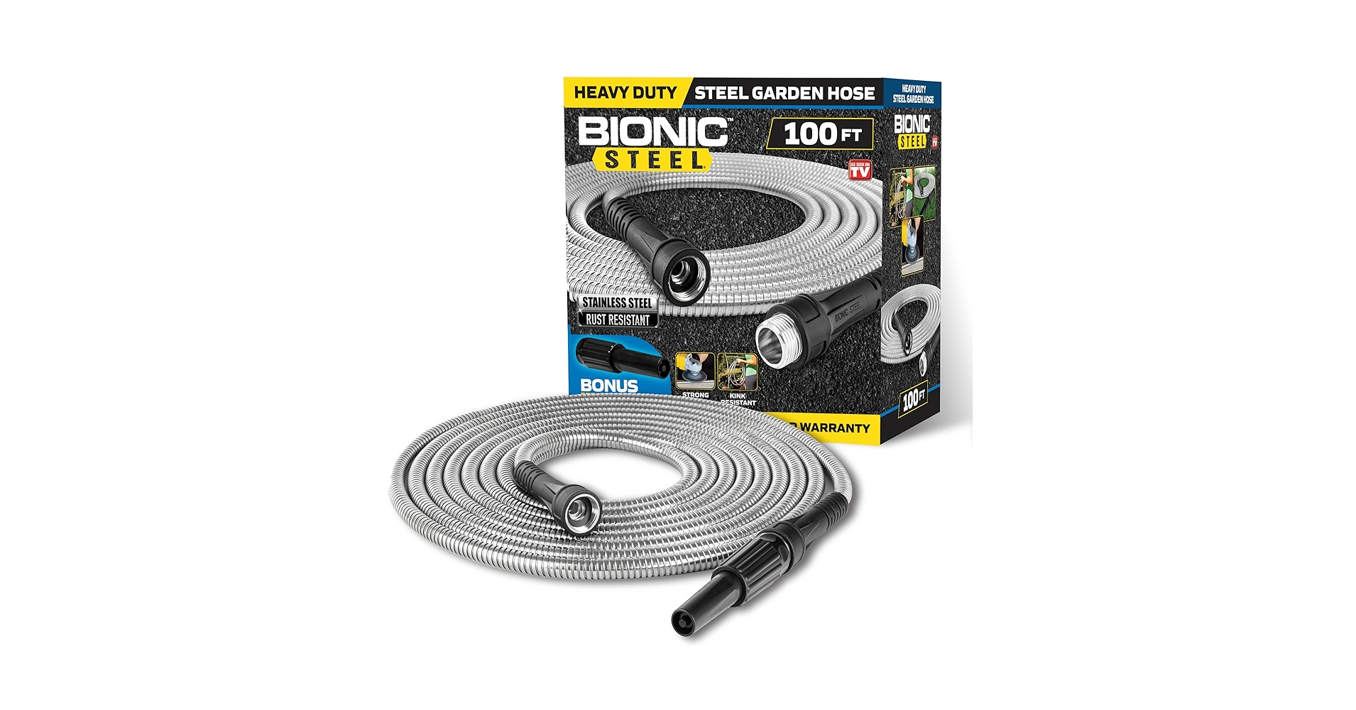 Amazon.com : BIONIC STEEL 100 Ft Metal Garden Hose with