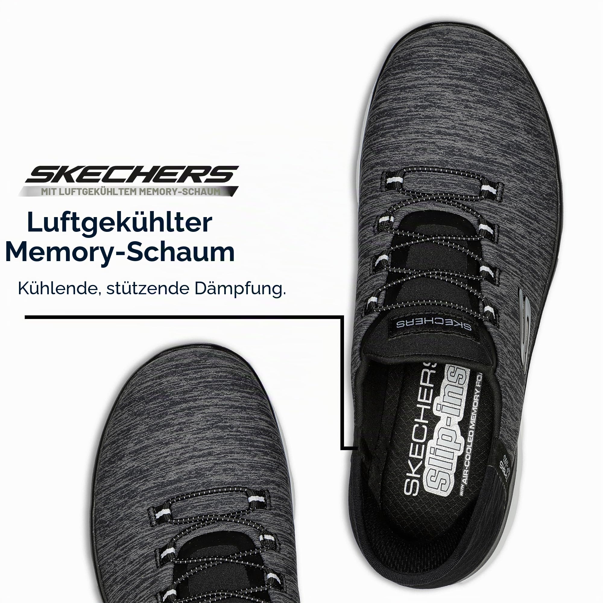 Skechers Summits - Dazzling Haze schwarz