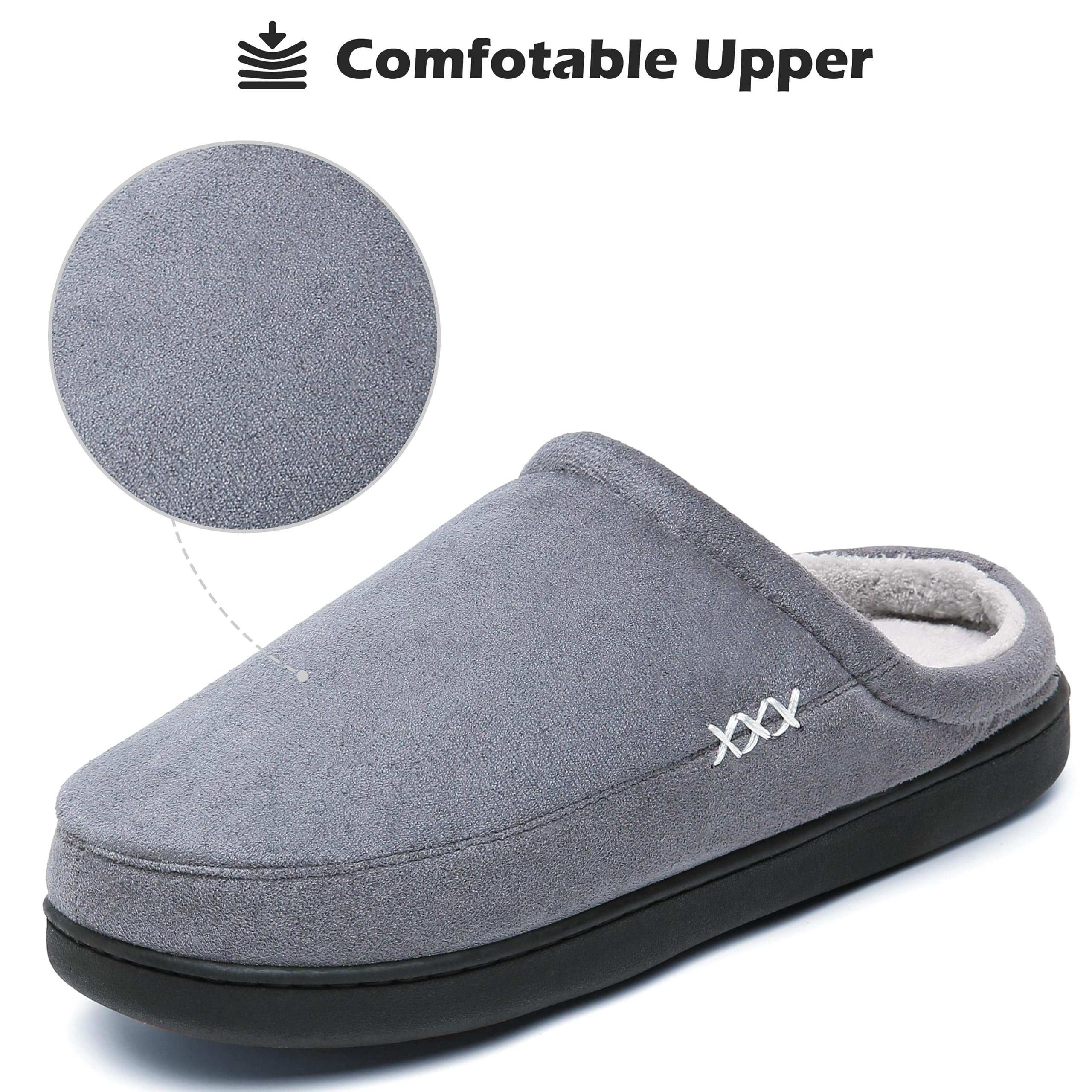 Mishansha Pantofole in Memory Foam per Uomo Donna Antiscivolo Ciabatte Invernali