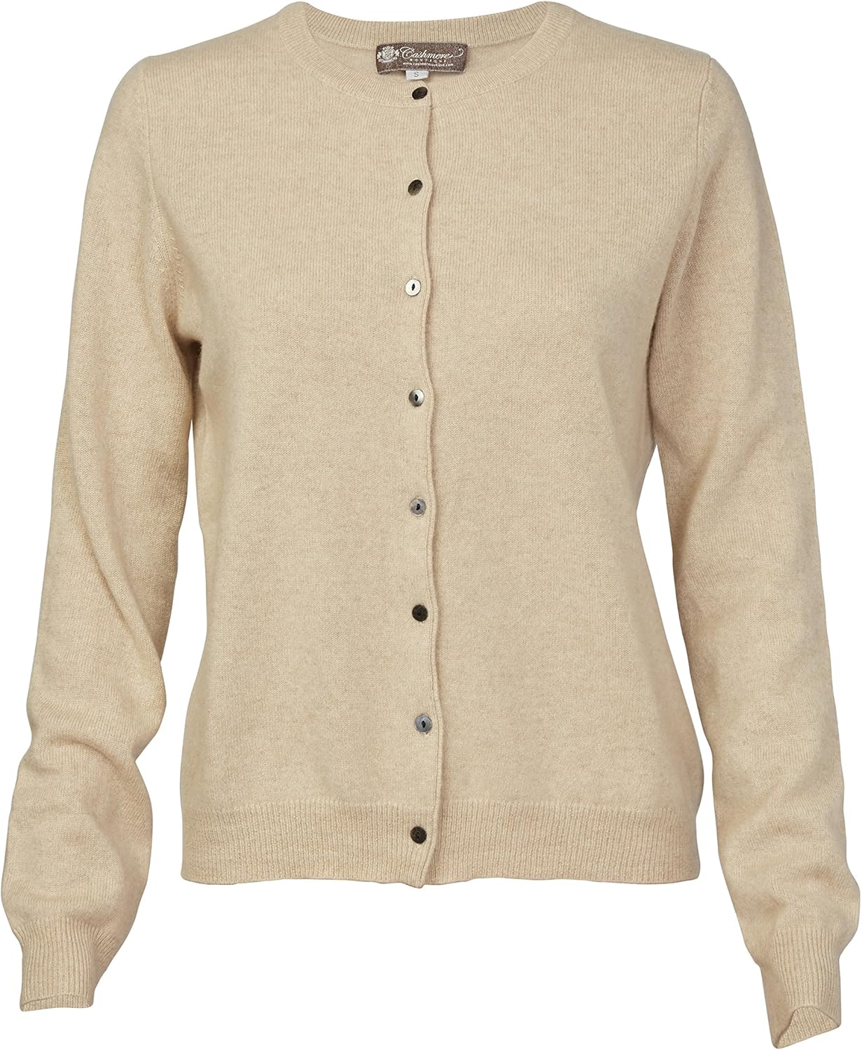 Cashmere Boutique 100% Pure Cashmere Women Cardigan Sweater - Round Neck, Long Sleeve, Button Down, Soft and Warm Sweater - Image 2