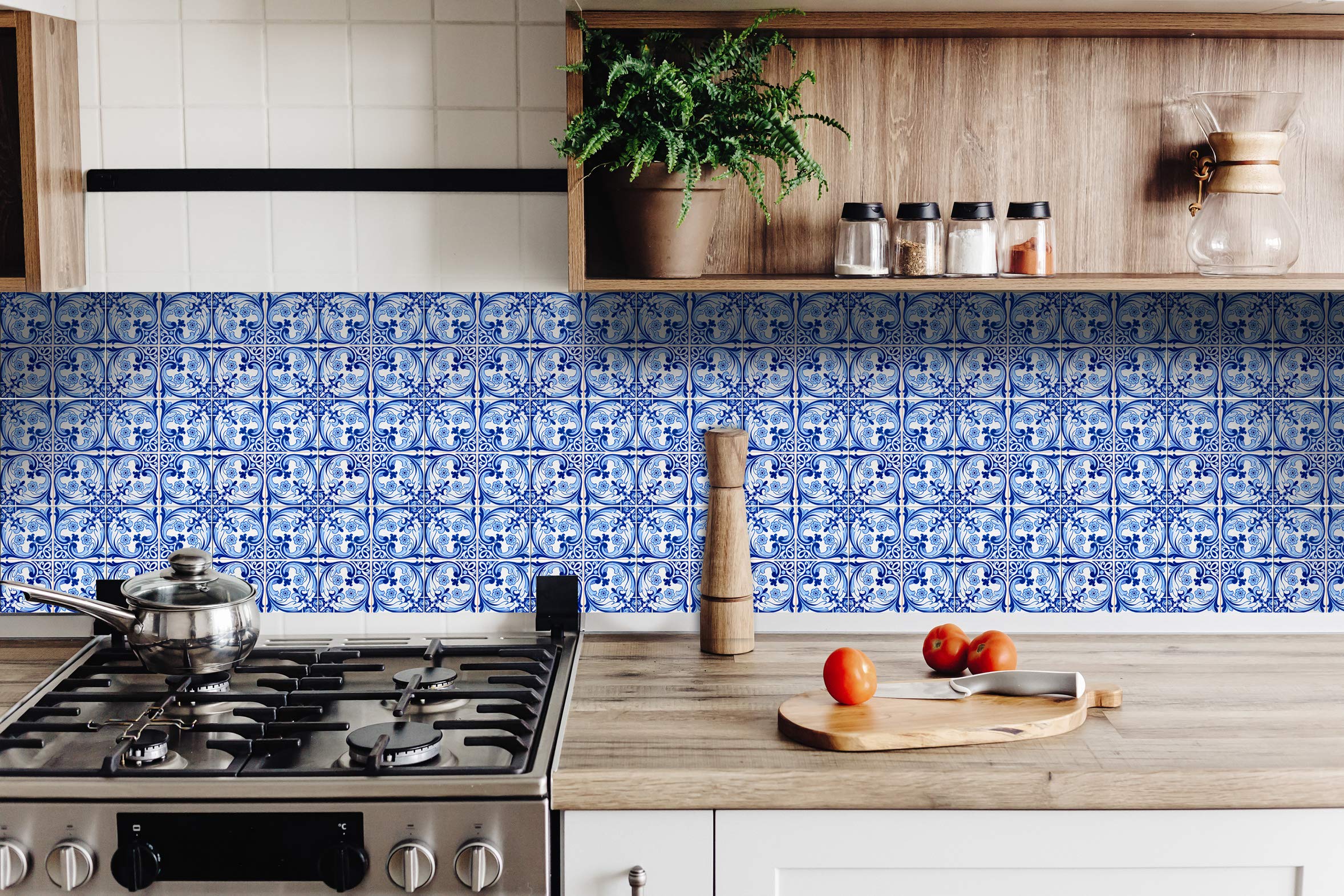 Mi Alma Carrelage Mosaïque Auto-adhésif En Vinyle 7 Po X 7 Po  Ensemble De 24 Galm3019