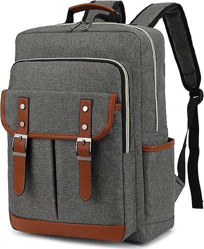 NEOREAL Mochila vintage para computadora portátil, para viajes, universidad, mochila casual de moda para profesores para mujeres y hombres, se