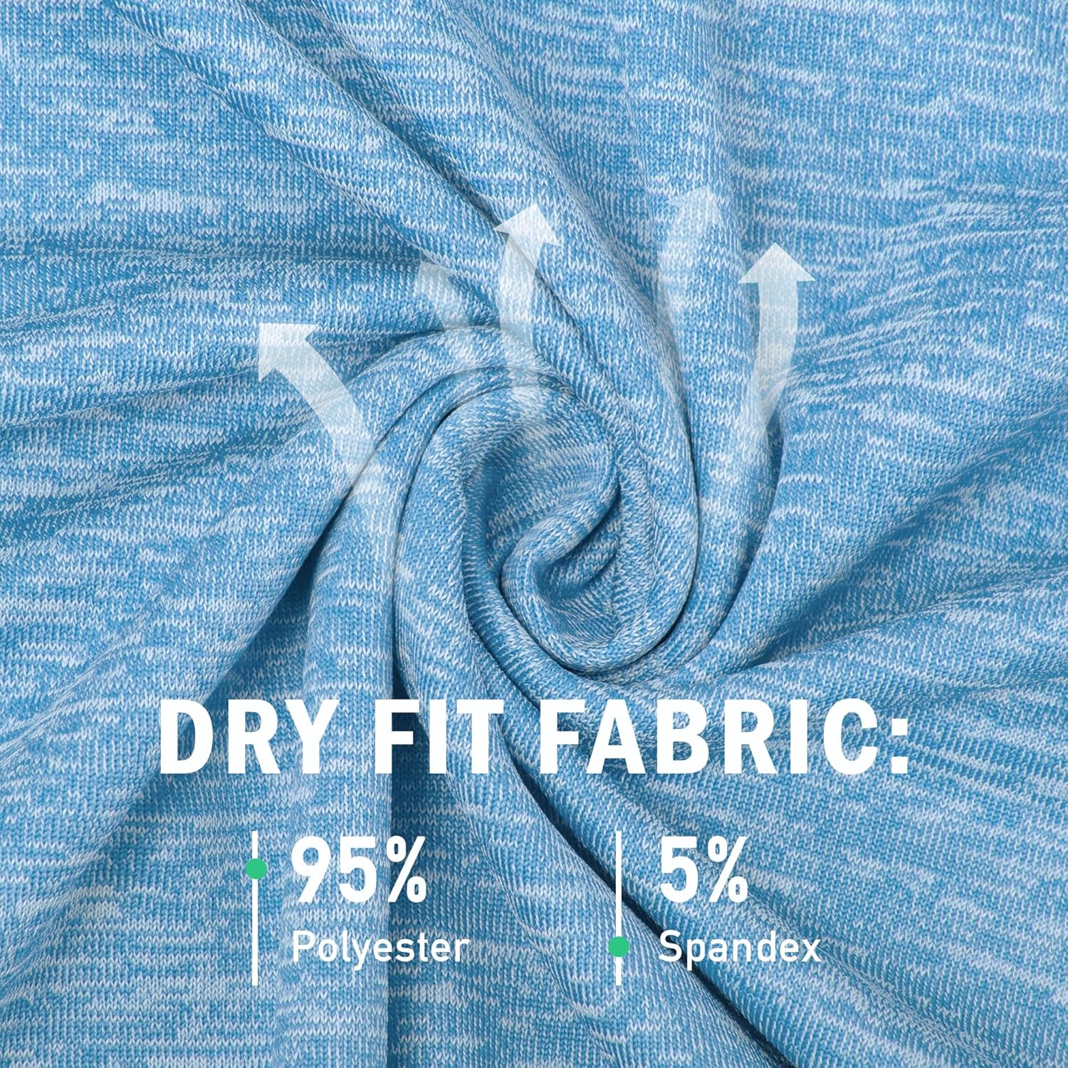 TAPULCO Mens Quick Dry Golf Shirts Casual Athletic Stretch Sports Polo Collared T-Shirts - Image 6