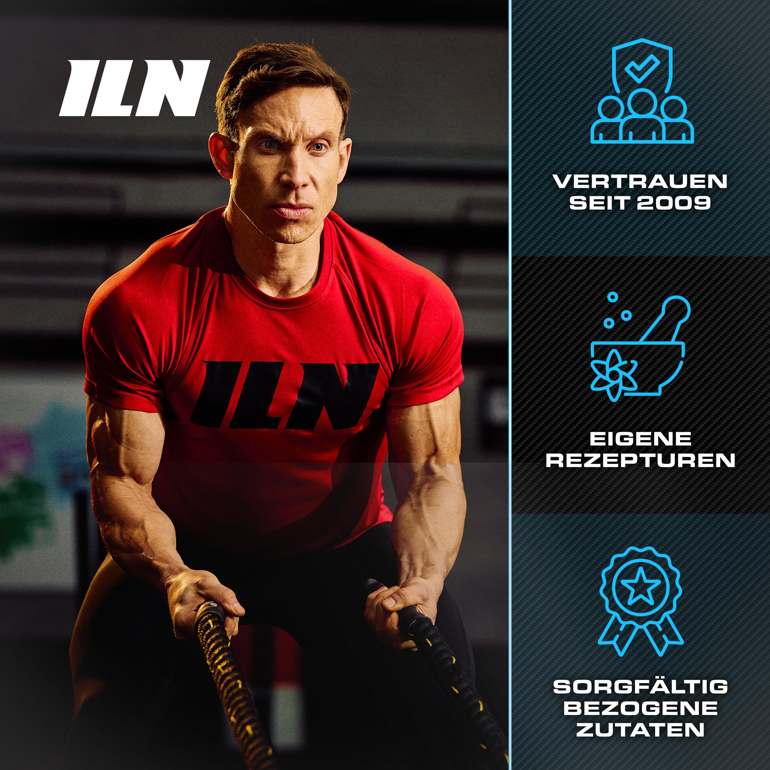 ILN Tribulus Terrestris hochdosiert 6000 mg Äquivalent - 98% Saponine - Kapseln für Männer und Frauen - 180 vegetarische Kapseln