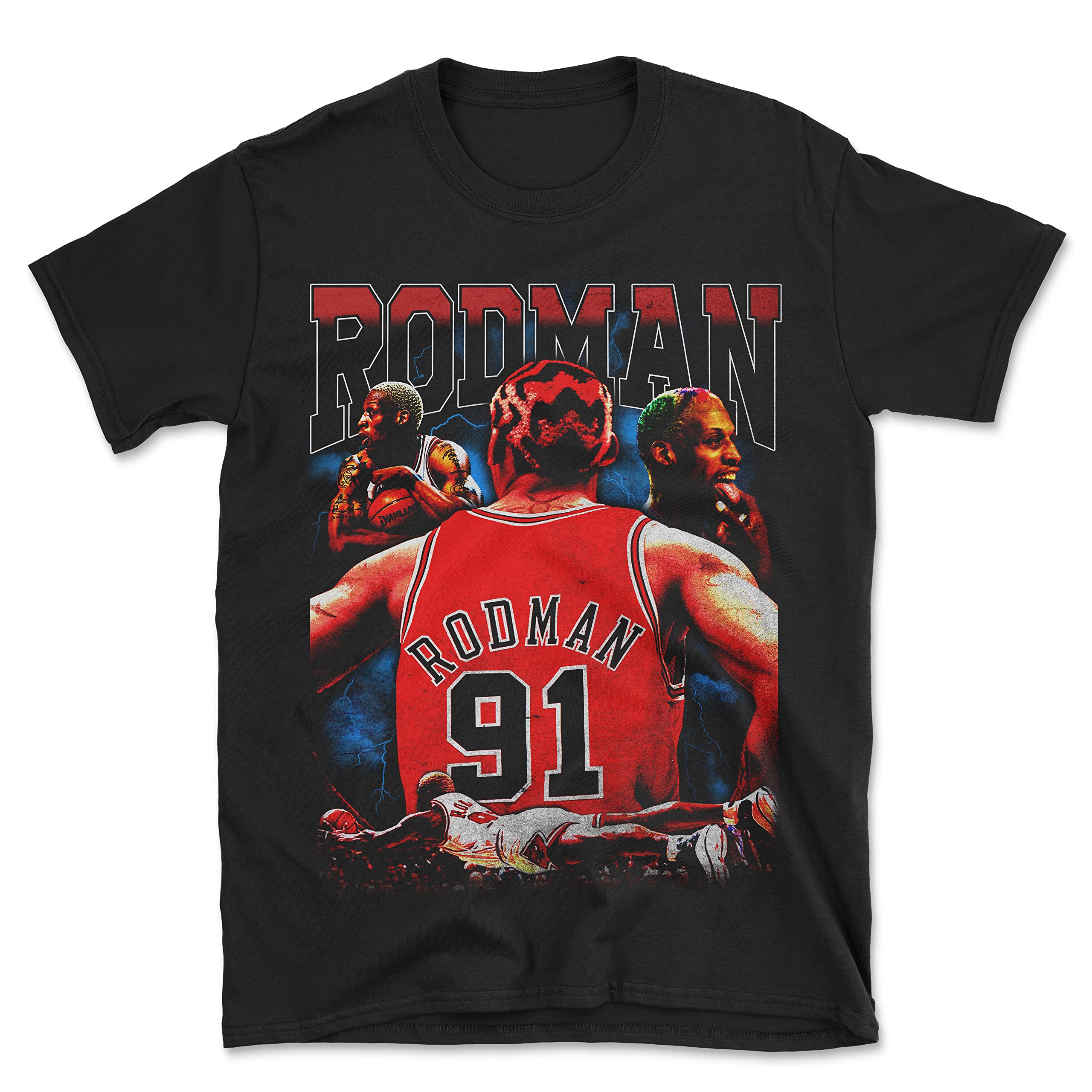 Dennis The Worm 91 Chicago Basketball Legend Retro Vintage Style T-Shirt