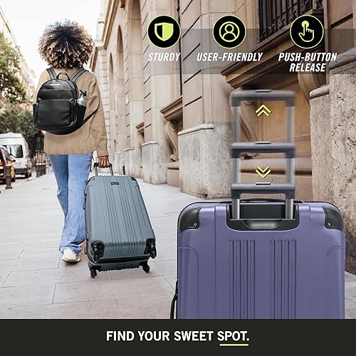 Miniatura 3 de Kenneth Cole Reaction Out Of Bounds - Equipaje de transporte vertical, Púrpura(Smokey Purple)), 5708489SP