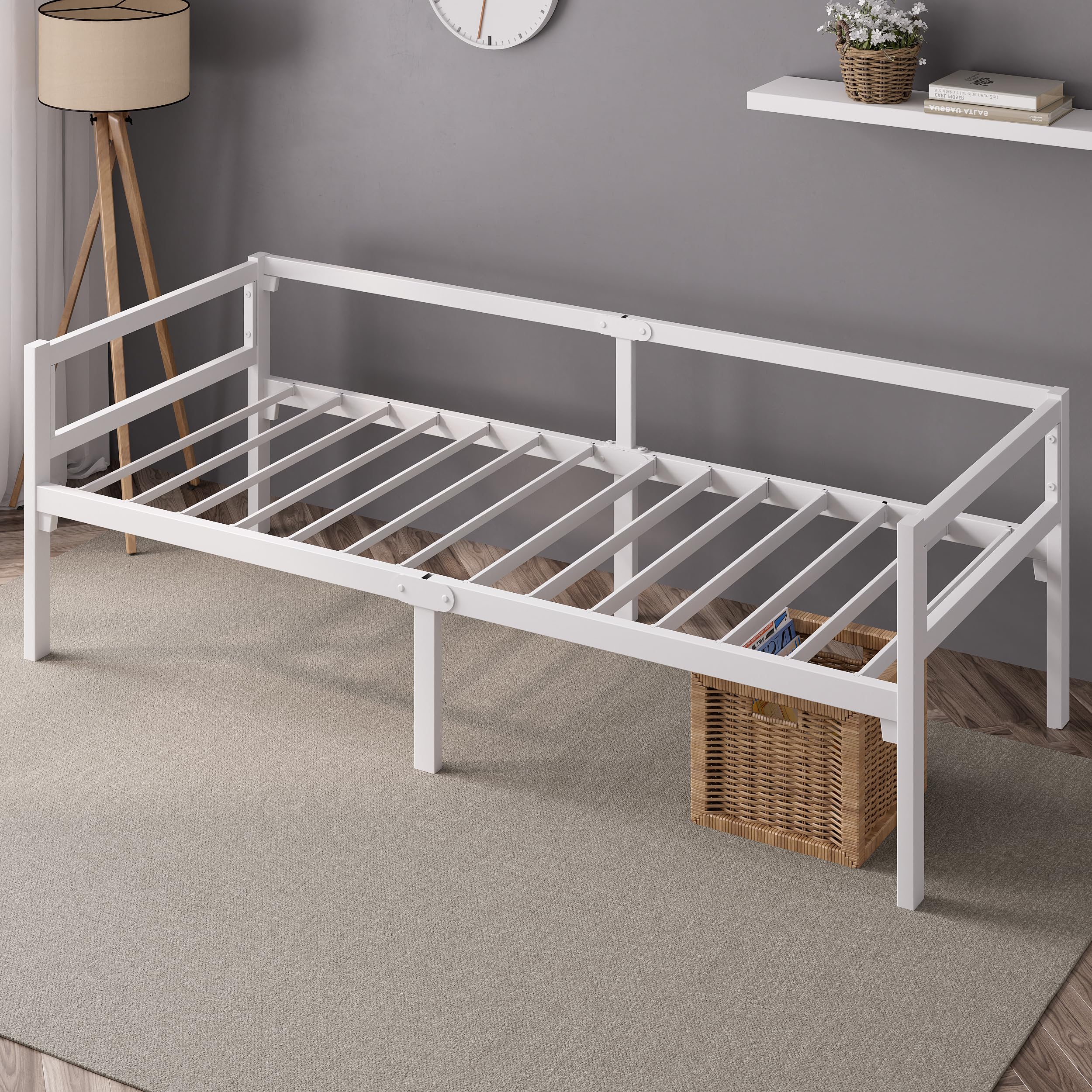 Amazon｜ZINUS Daybed デイベッドフレーム シングル ホワイト シンプル