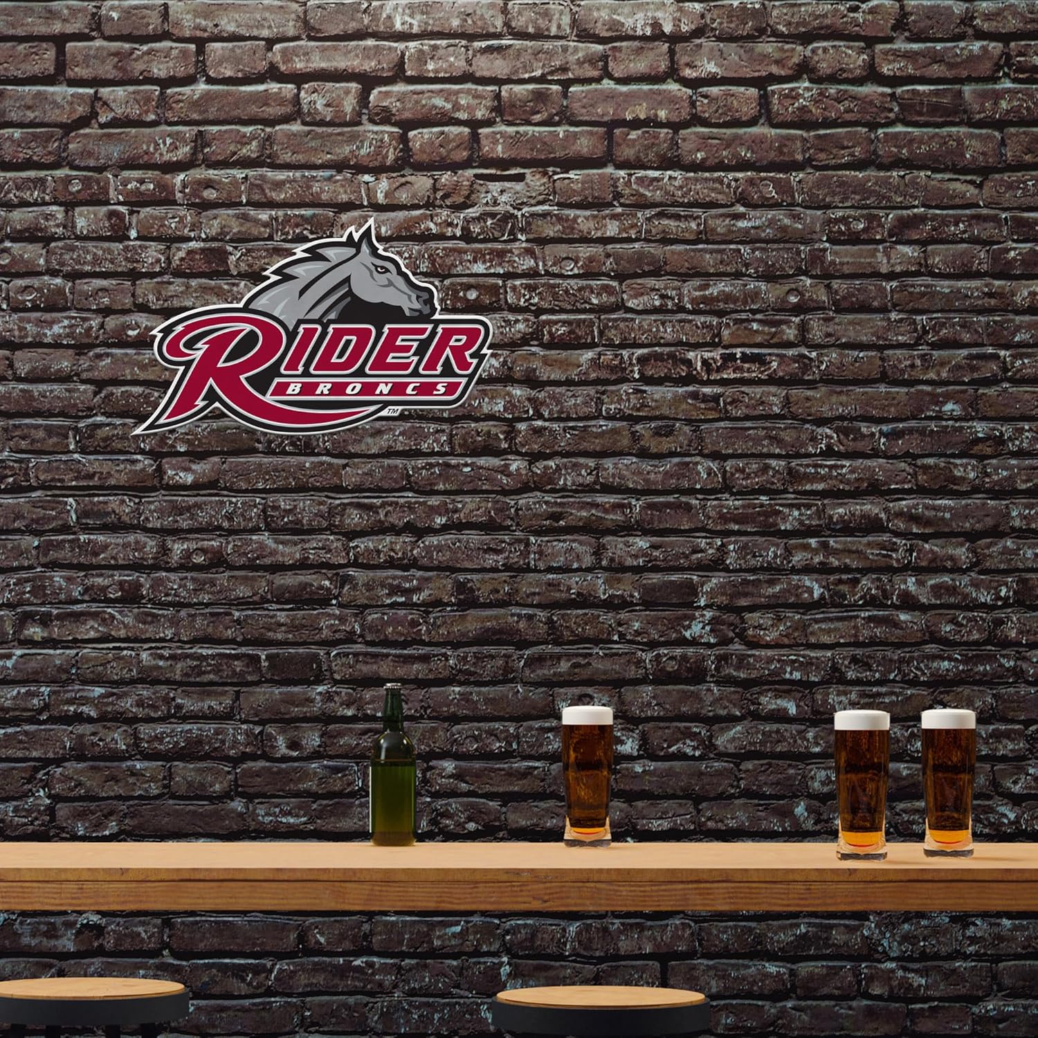 Rico Industries NCAA Rider Broncs Shape Cut Pennant - Home and Living Room Décor - Soft Felt EZ to Hang - Image 2