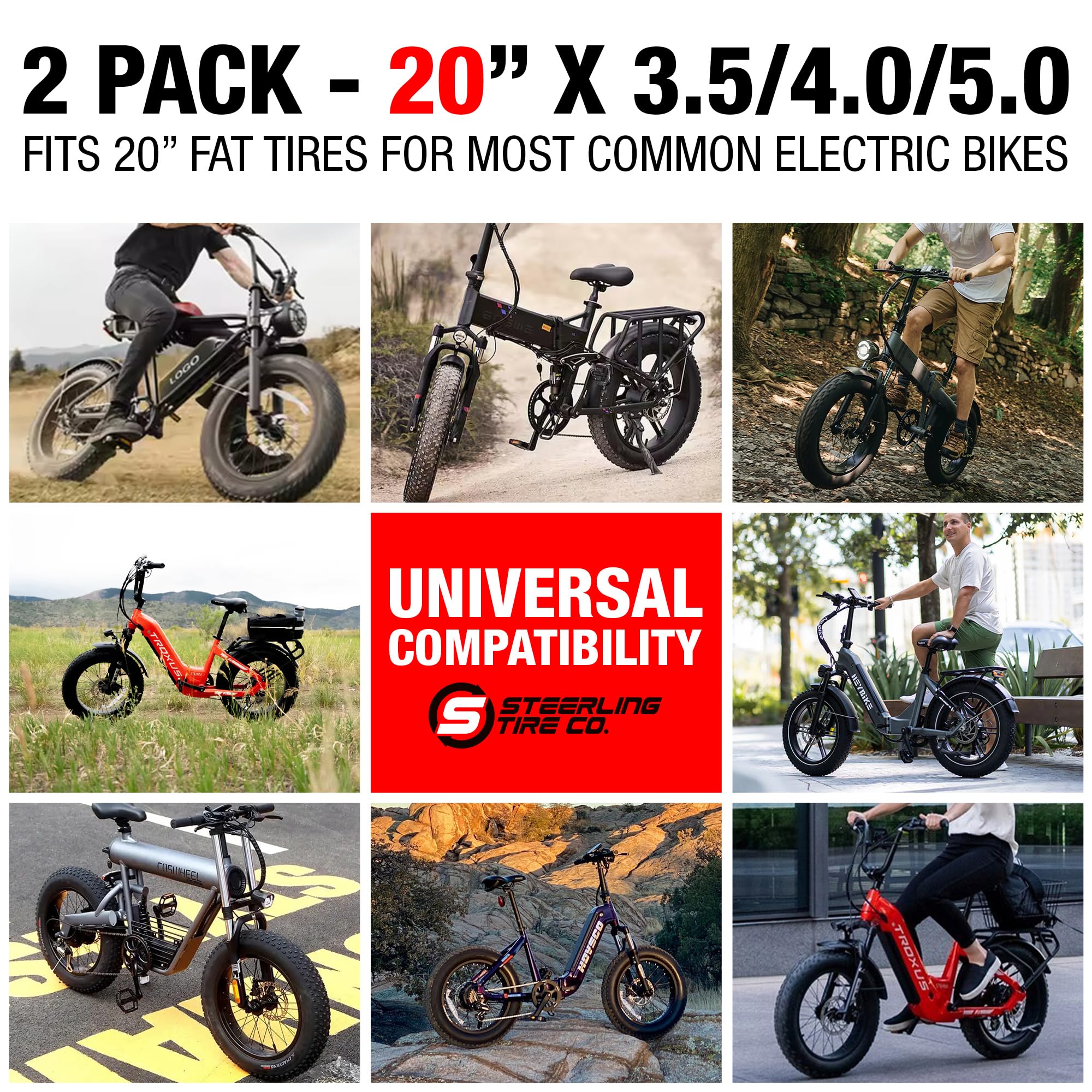 Amazon | 20x4.0 ファットタイヤチューブ (2パック) - 20x4.0 ファット