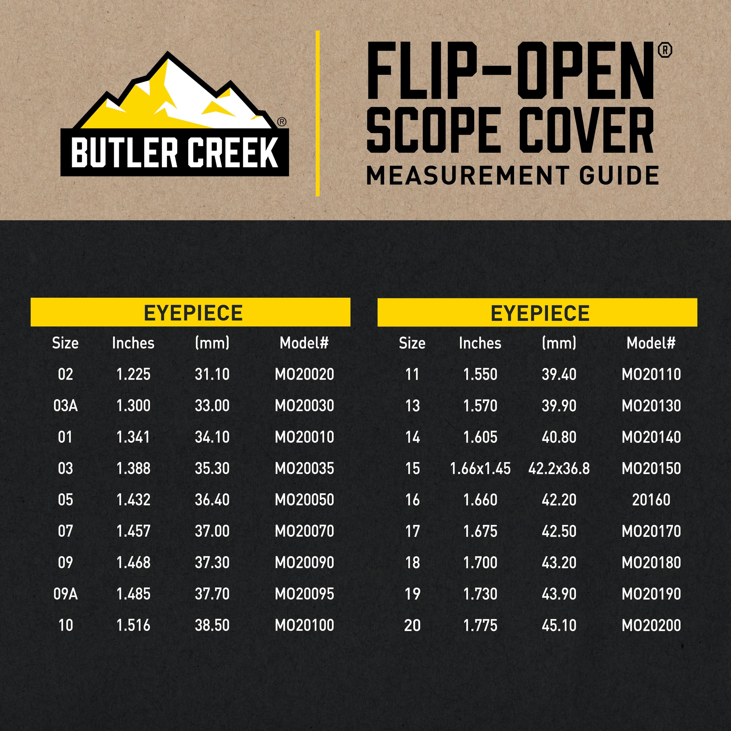 Amazon.com : Butler Creek Flip-Open Eyepiece Scope Cover, Size 16