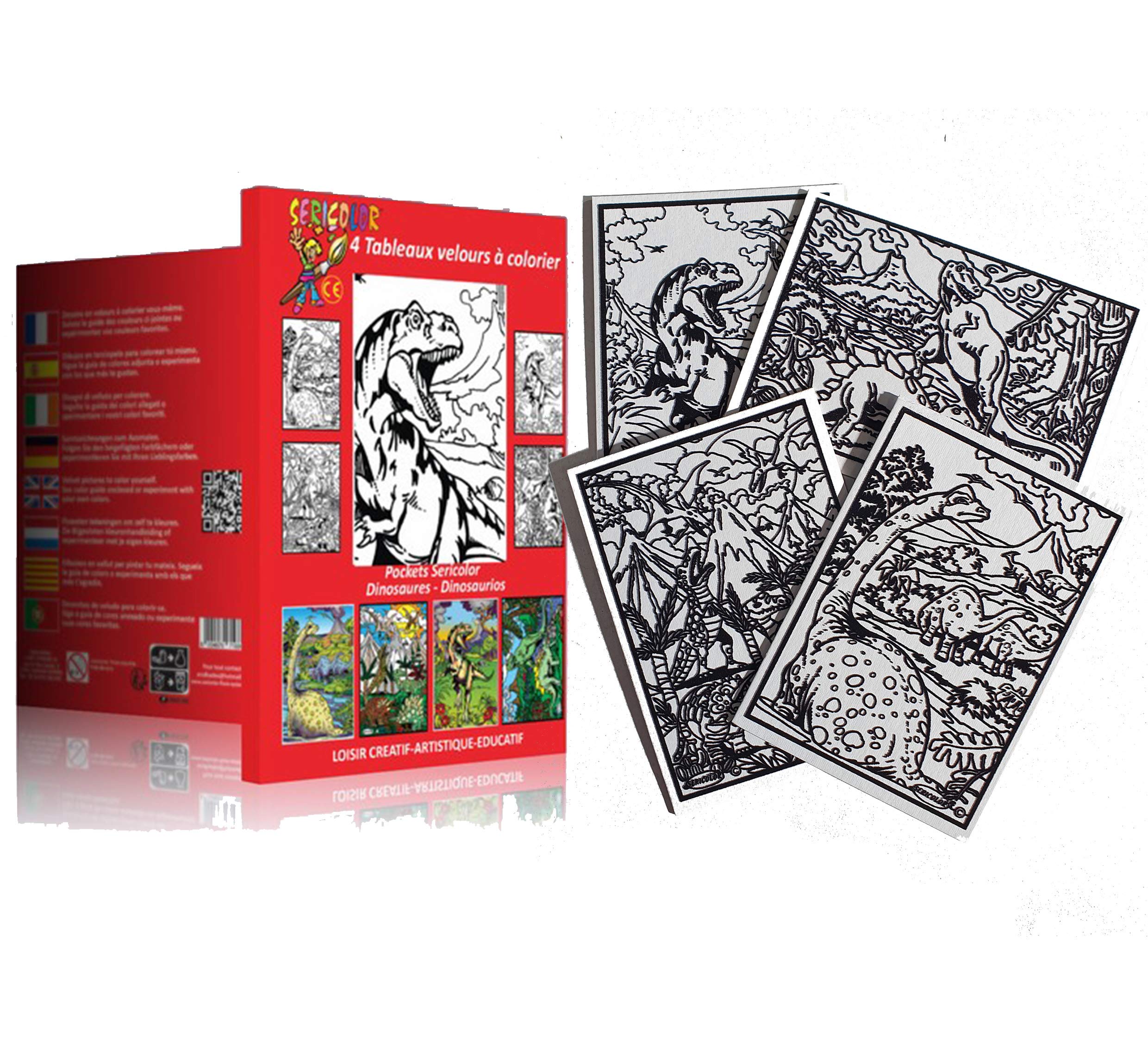 Format Pocket Coloriage Tableaux Velours à Colorier Animaux - 4