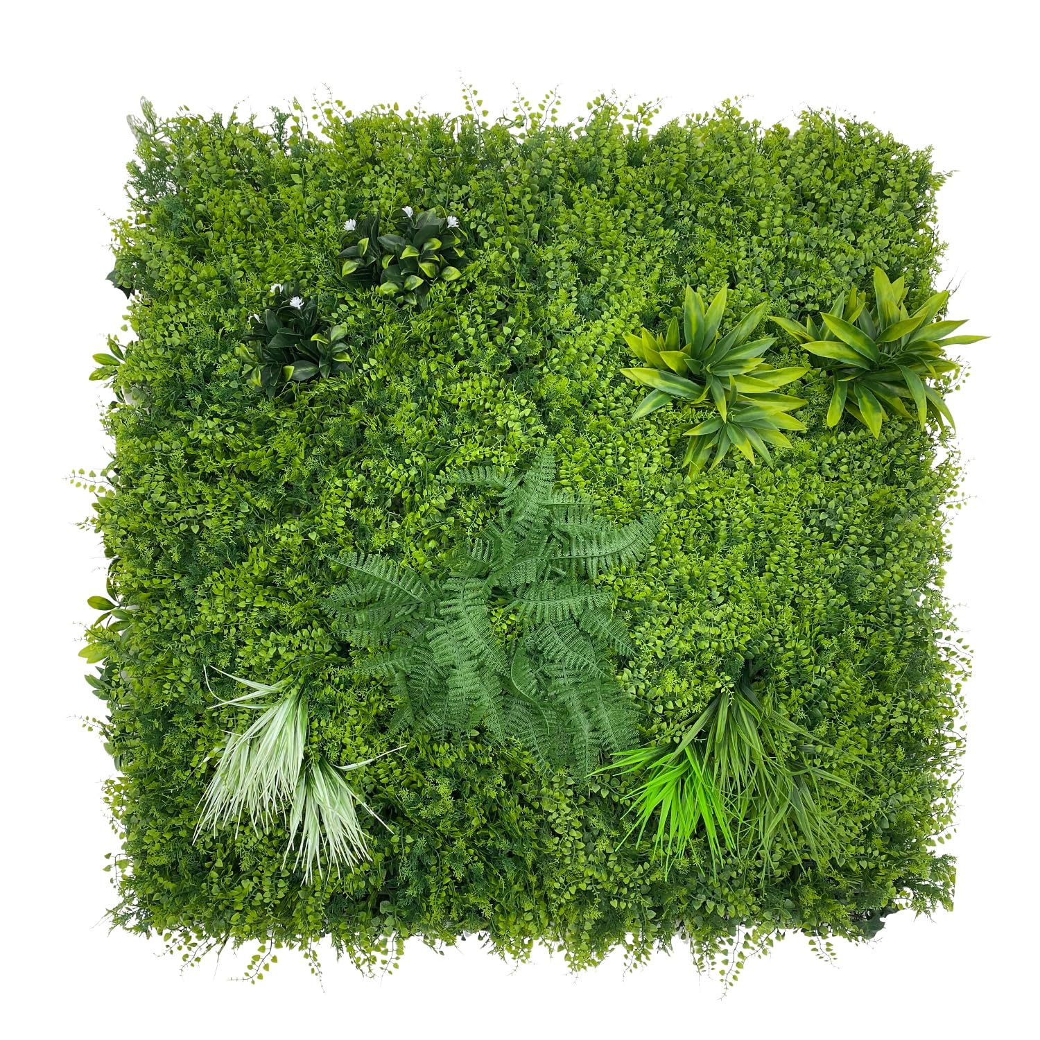 Artificial Plant Flower Living Wall Panels Realistic- Indoor/Outdoor - 1m x 1m Privacy Living Wall Fence Screening (PQ10)