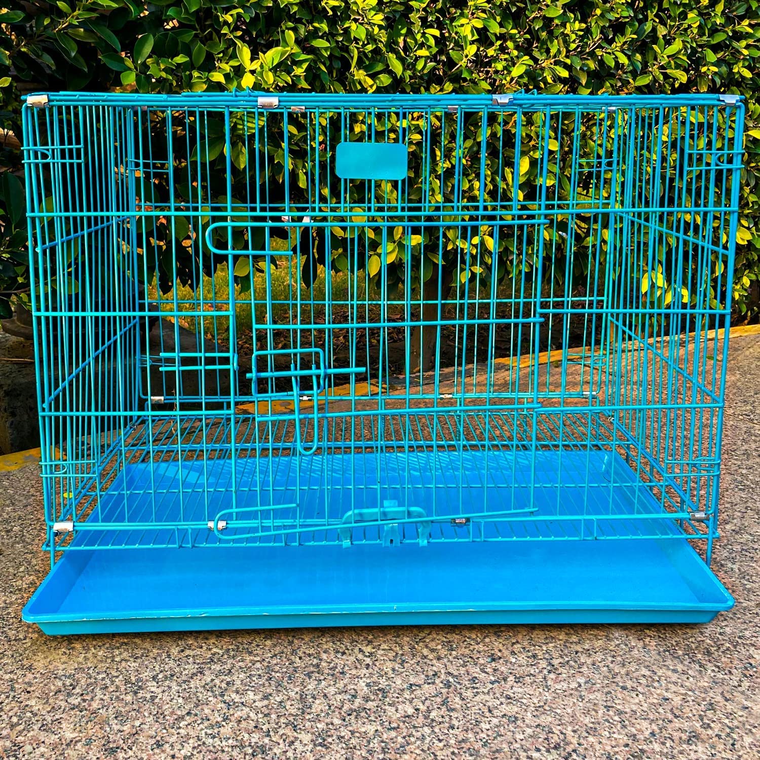 BohoBark Dog cage Crates Cage Kennel Inch Suitable for Extra Large Adult Dog Blue Colour (Size 24 inch) Medium Pack of 1 (B0C55KX717) Amazon Price History, Amazon Price Tracker