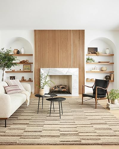 Miniatura 2 de Chris Loves Julia x Loloi Polly Collection POL-04 - Alfombra decorativa beige y tabaco de 2 pies x 5 pies