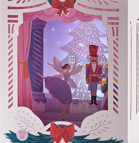Miniatura 4 de Hallmark Paper Wonder Tarjeta de Navidad musical desplegable (Cascanueces, reproduce Dance of the Sugar Plum Fairy)