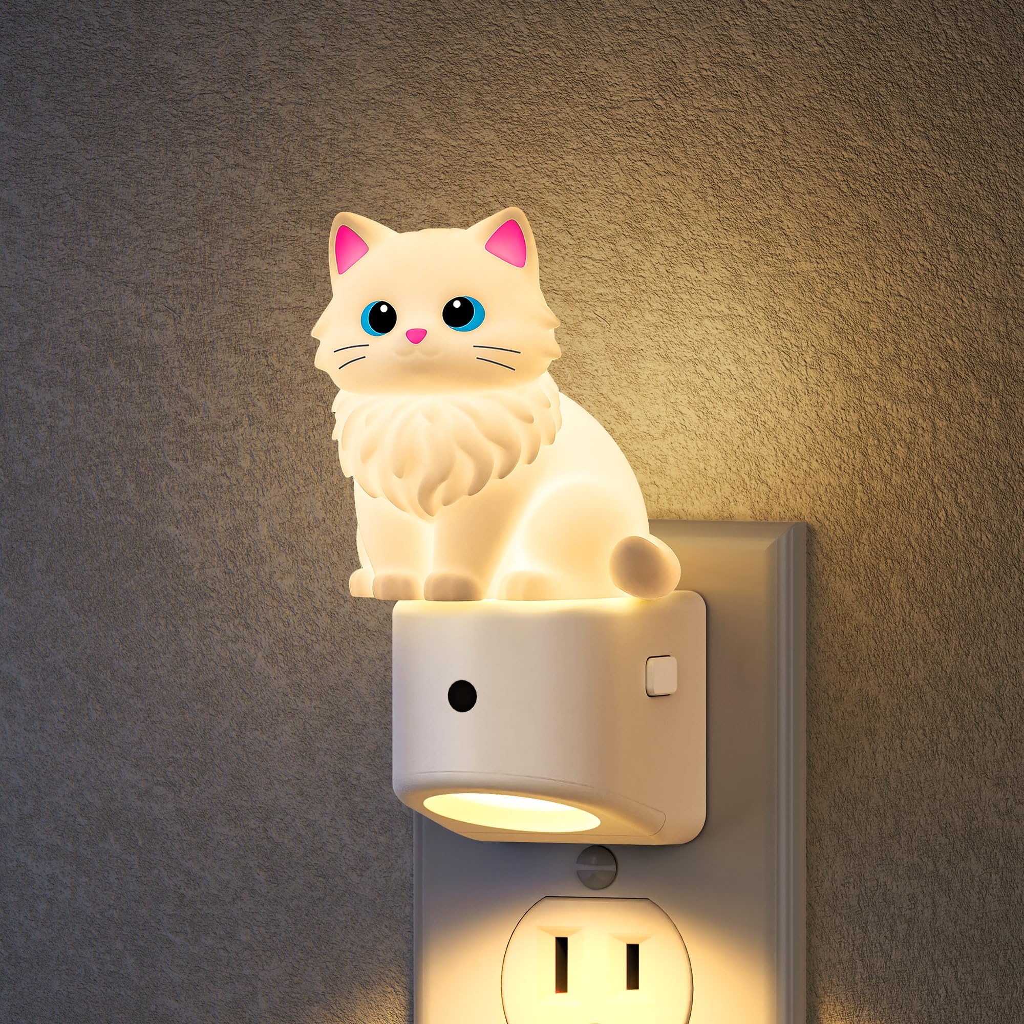 DORESshop Night Light for Kids,Ragdoll Cat Kids Night Light,Kids Room Decor