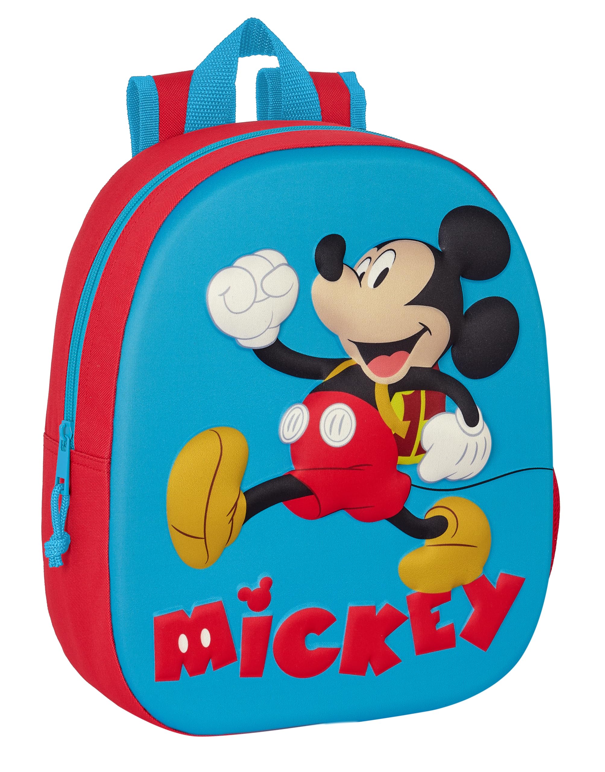 Safta M890a PRINCESAS DISNEY - Mochila Escolar, con Diseño 3D, Adaptable a Carro, Ideal para Niños de Diferentes Edades, Cómoda y Versátil, Calidad y Resistencia, 27x10x33 Unisex niños (Pack de 1)
