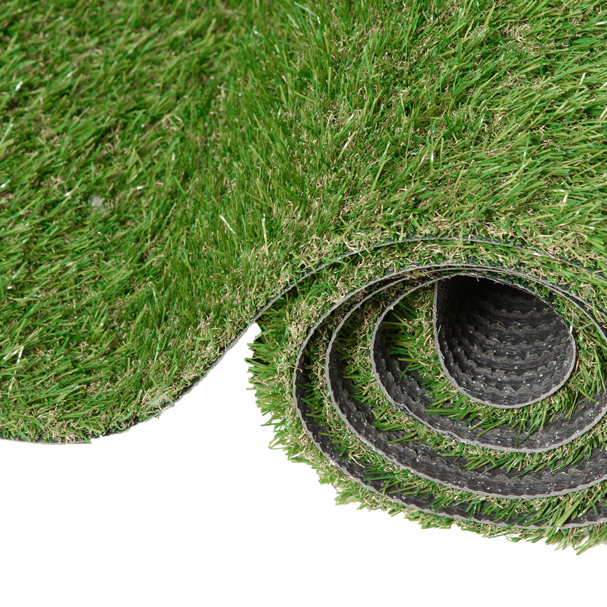 Outsunny Gazon Synthétique Artificiel Moquette Extérieure 3L x 1l m Vert | Intérieure, Herbes Hautes Denses, 2,5 cm