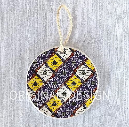 Miniatura 3 de African Print Ethnic Design Bold Bright Kwanzaa Ornament Original Design by Peppercorn Princess