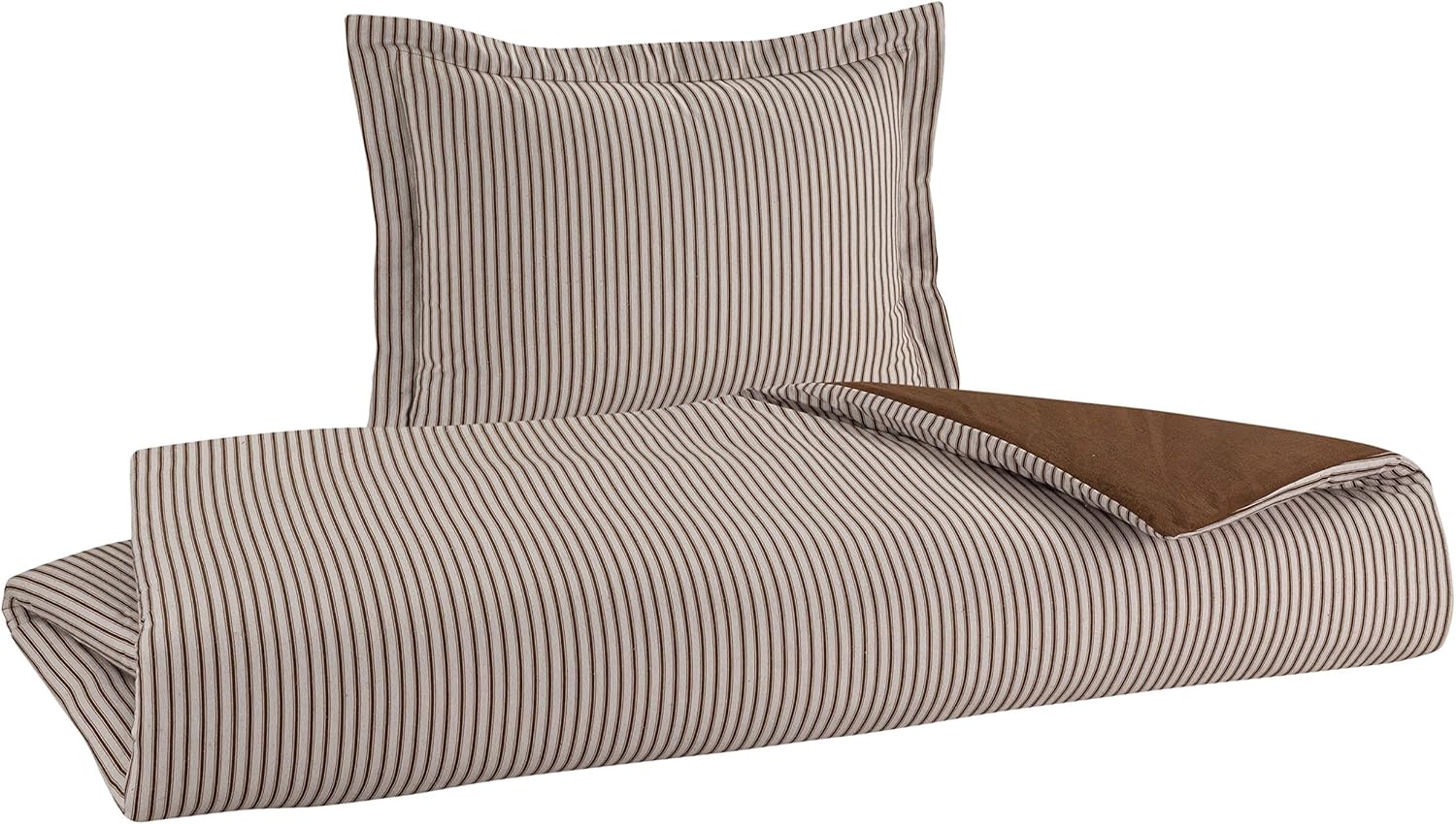 DELANNA Flannel Reversible Duvet Cover Set 100% Cotton 1 Duvet Cover 68" x 90" and 1 Pillow Sham 20" x 26" (Twin, Buffalo Check SAGE)