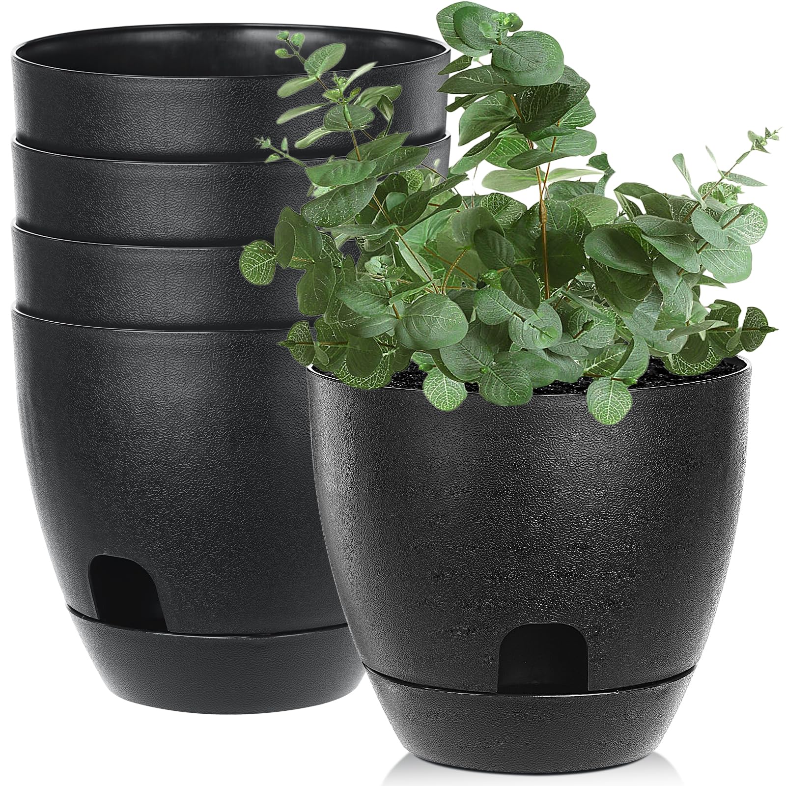 Snapklik.com : IWNTWY Self Watering Pots Set, 5 Pack 6 Inch Self ...