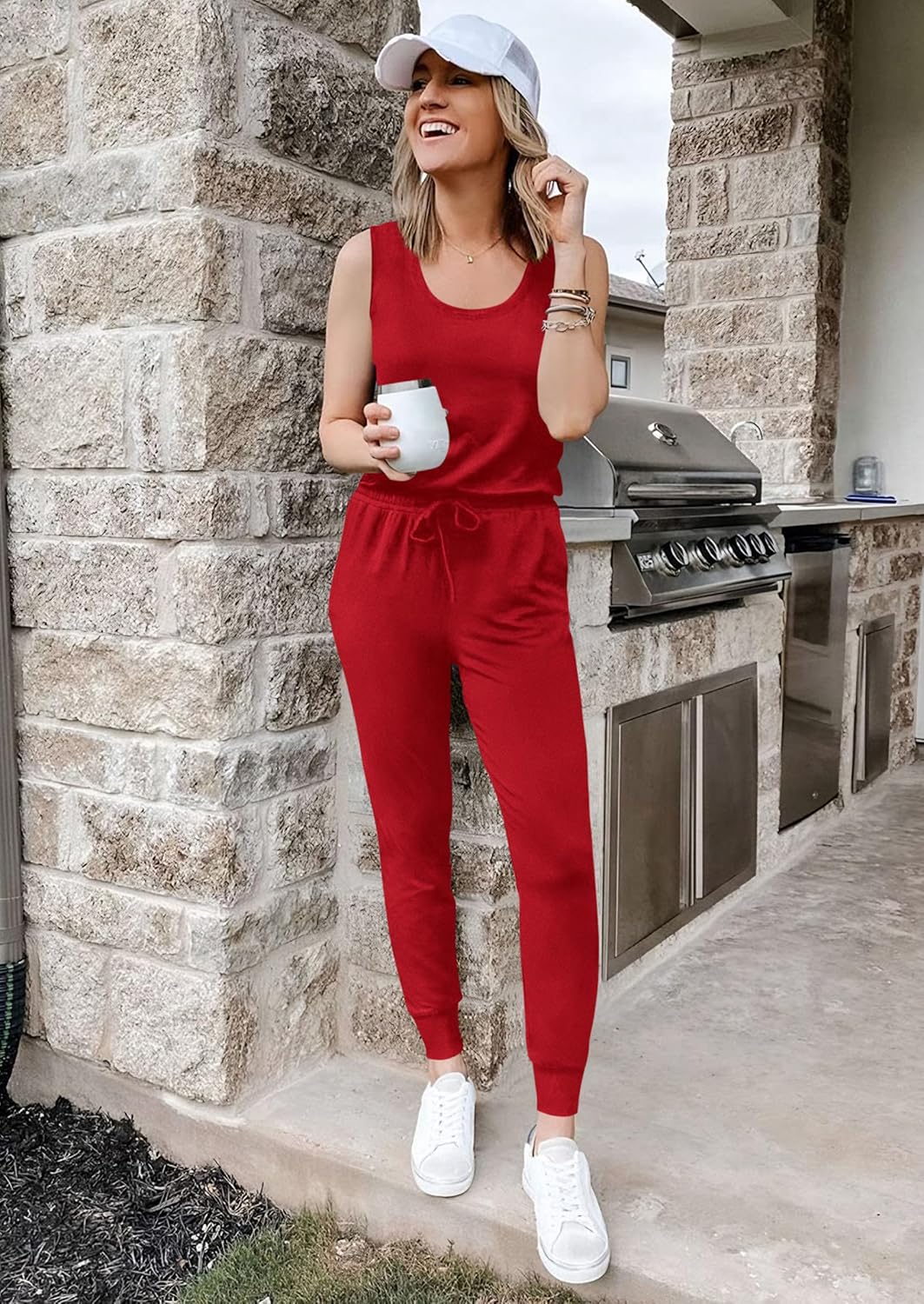 PRETTYGARDEN Women's Two Piece Outfit Sets Casual Summer Sleeveless Matching Lounge Wear Spring Travel Clothes Tracksuit - Image 5