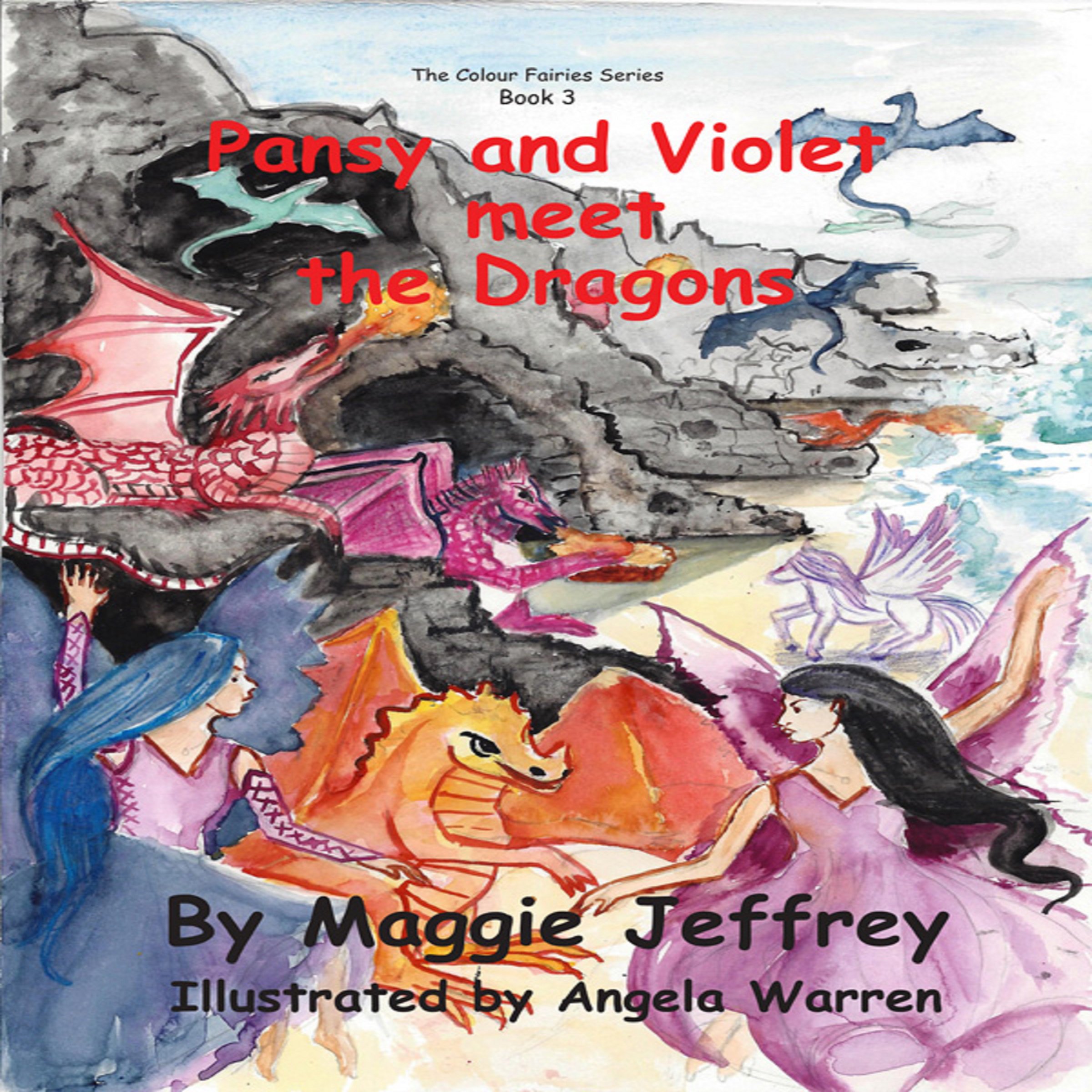 Cover art for Pansy and Violet Meet the Dragons