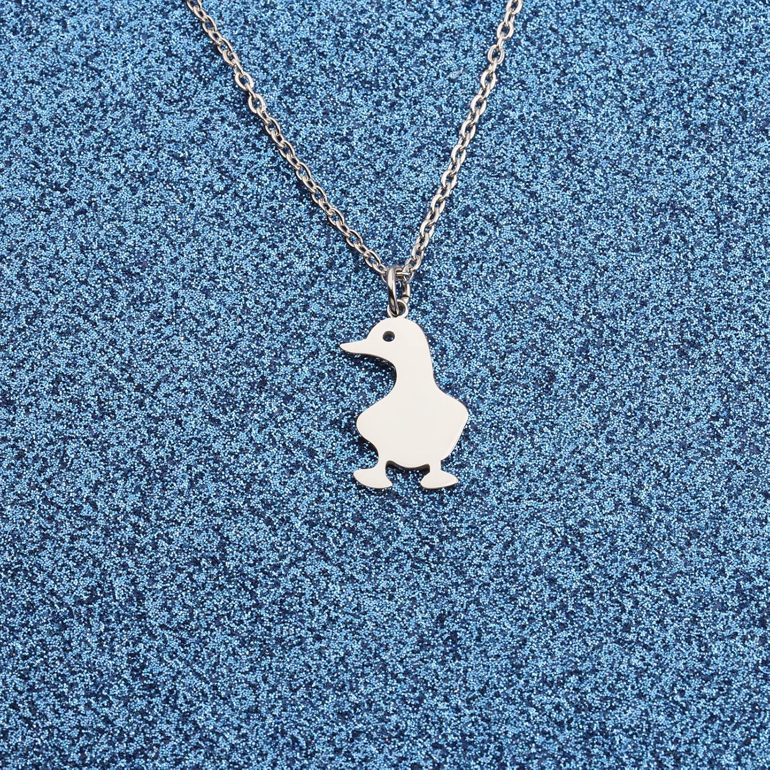 WUSUANED Cute Duck Pendant Necklace Duck Lovers Gifts Animal rescue Jewelry Duck Owner Gift Animal Lover Gifts - Image 2