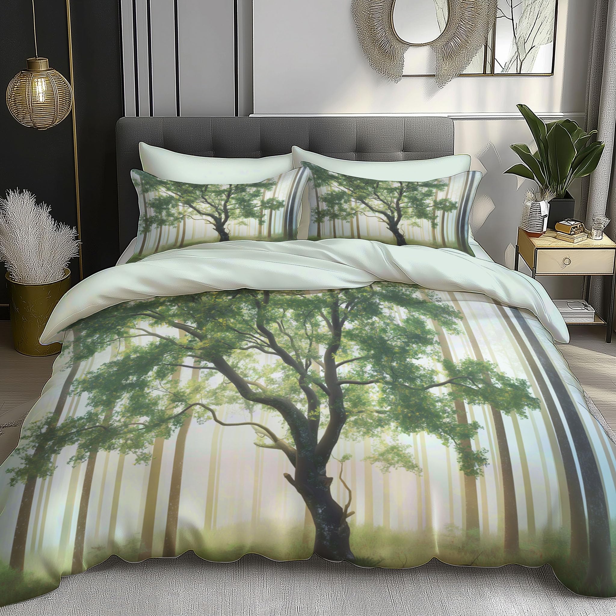 Housse de Couette 200x200cm avec Fermeture Éclair Pratique