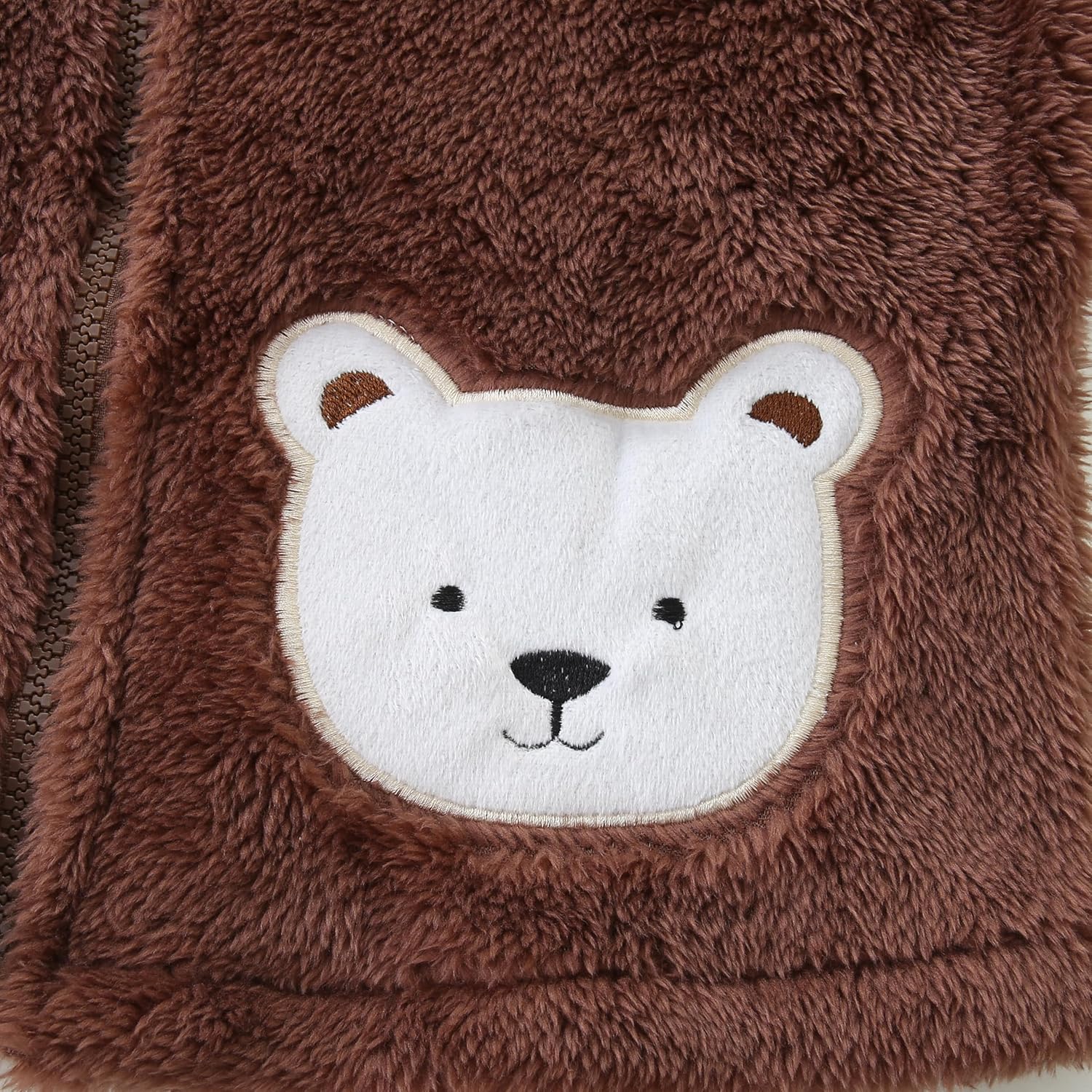 Newborn Infant Baby Boys Girls Cartoon Fleece Hooded Jacket Coat with Ears Warm Todder Kids Outwear Coat Zipper Up 1-6Y - Image 4