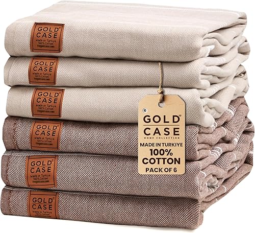 Gold Case Lycia - Toalla pestemal turca multiusos de 100 % algodón para baño, playa, 38 x 70 pulgadas, XXL, aguamarina