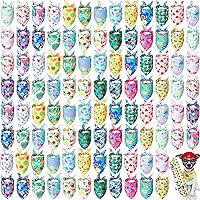Chunful 100 Pack Dog Bandanas Bulk - Summer Fruit Triangle Pet Scarves for Small Large Dogs, Breathable Polyester Accessories