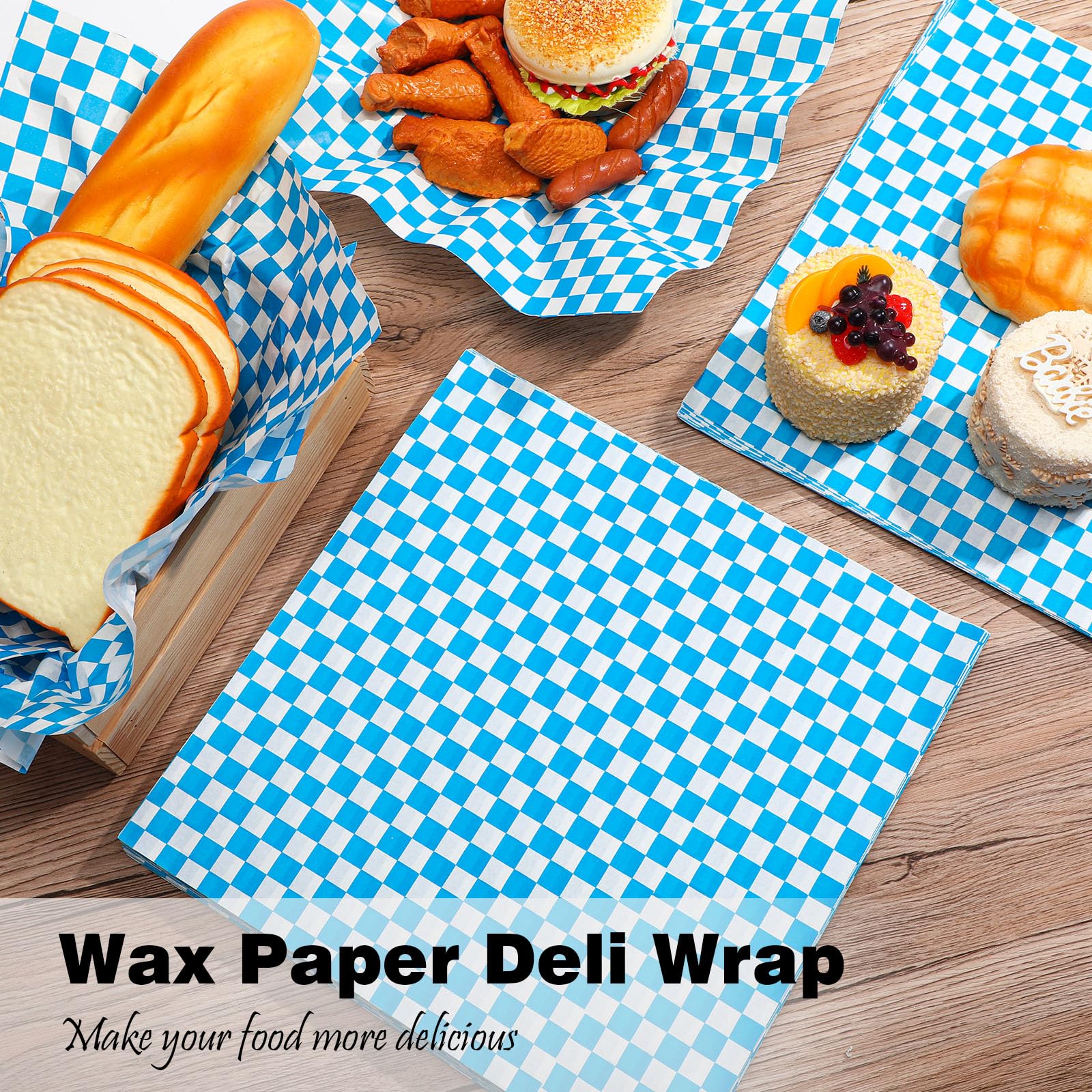 5000 Blatt Sandwich-Wickelpapier (30,5x30,5 Cm) – Buntes Wachspapier, Fettbeständig, Perfekt Für Partys & Restaurants