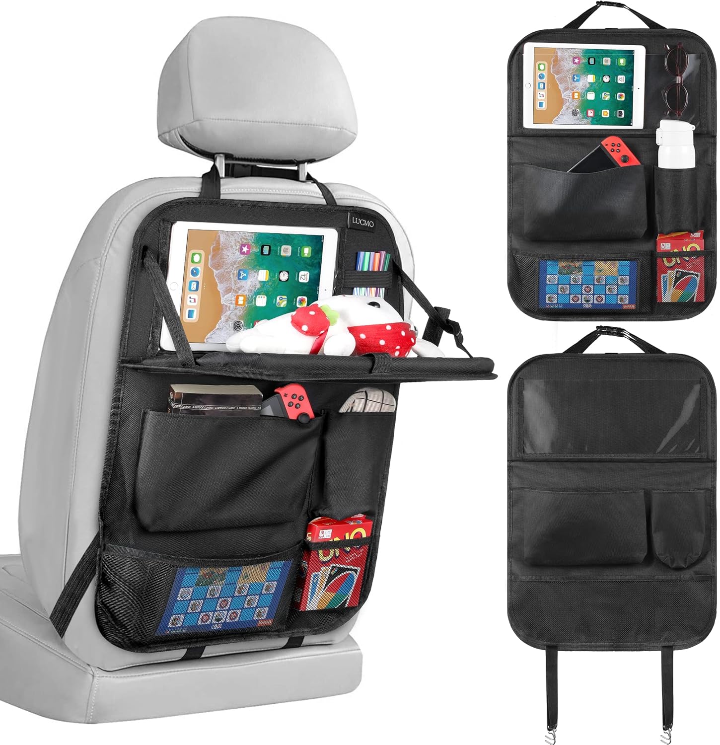 LUCMO Car Organiser Car Seat Organiser, Car Backseat Organiser with