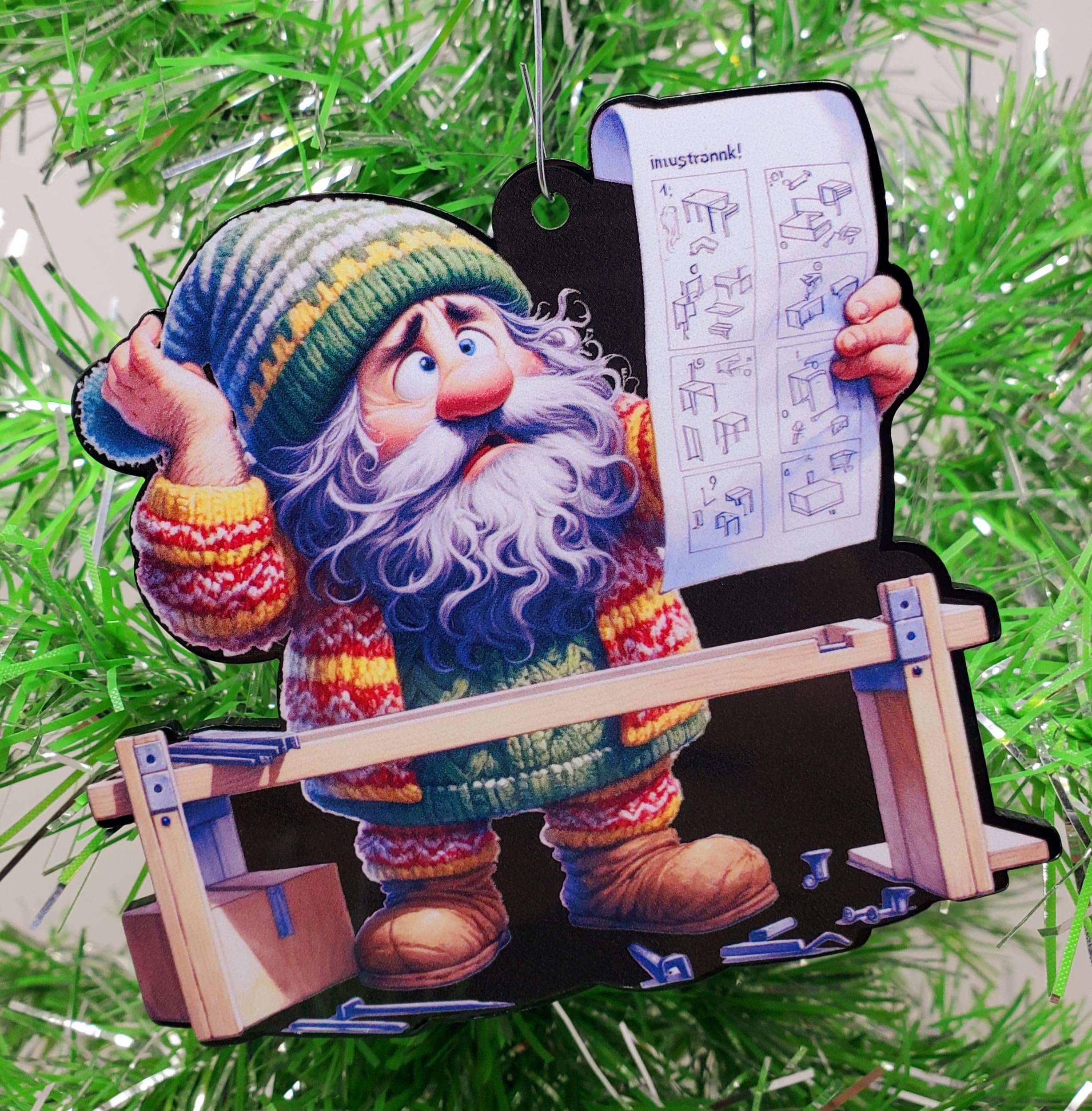 Generic Engineer Builder Carpenter Gnome Ornament